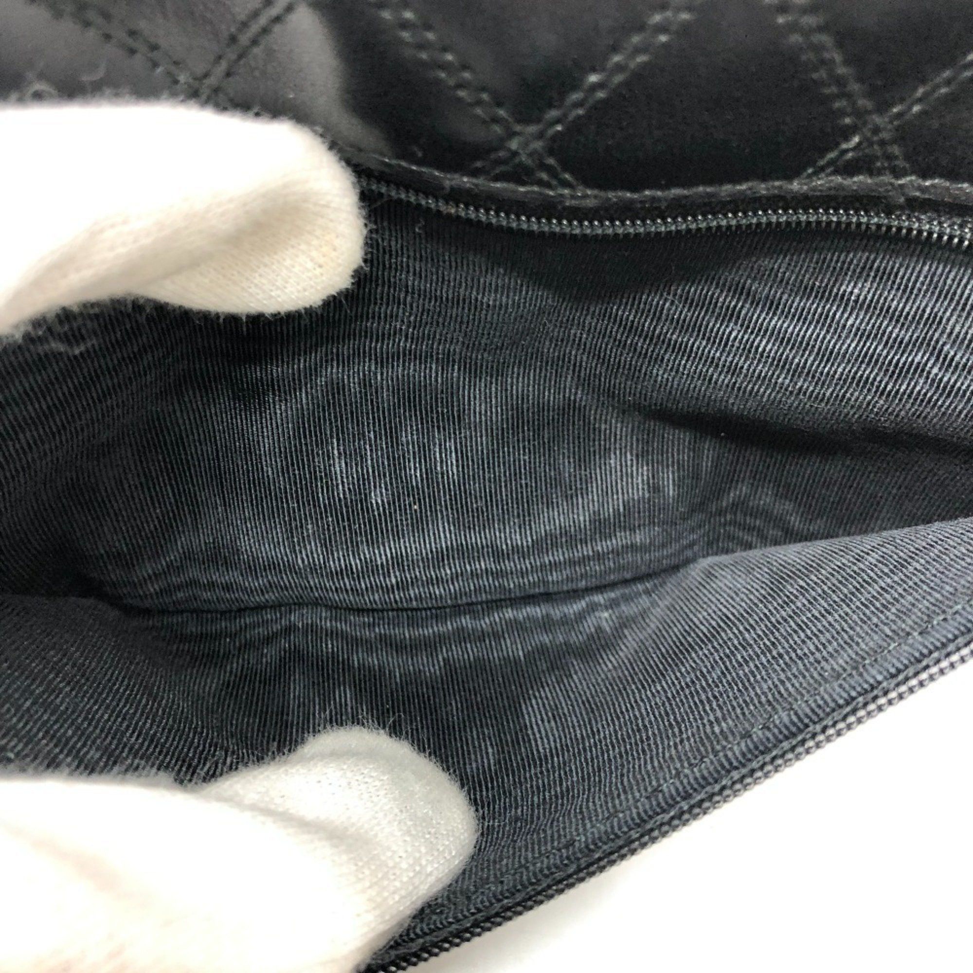 Chanel Chanel Matelasse Wallet Long Accessory Flap Lambskin Women's Black Size ONE SIZE - 14 Thumbnail