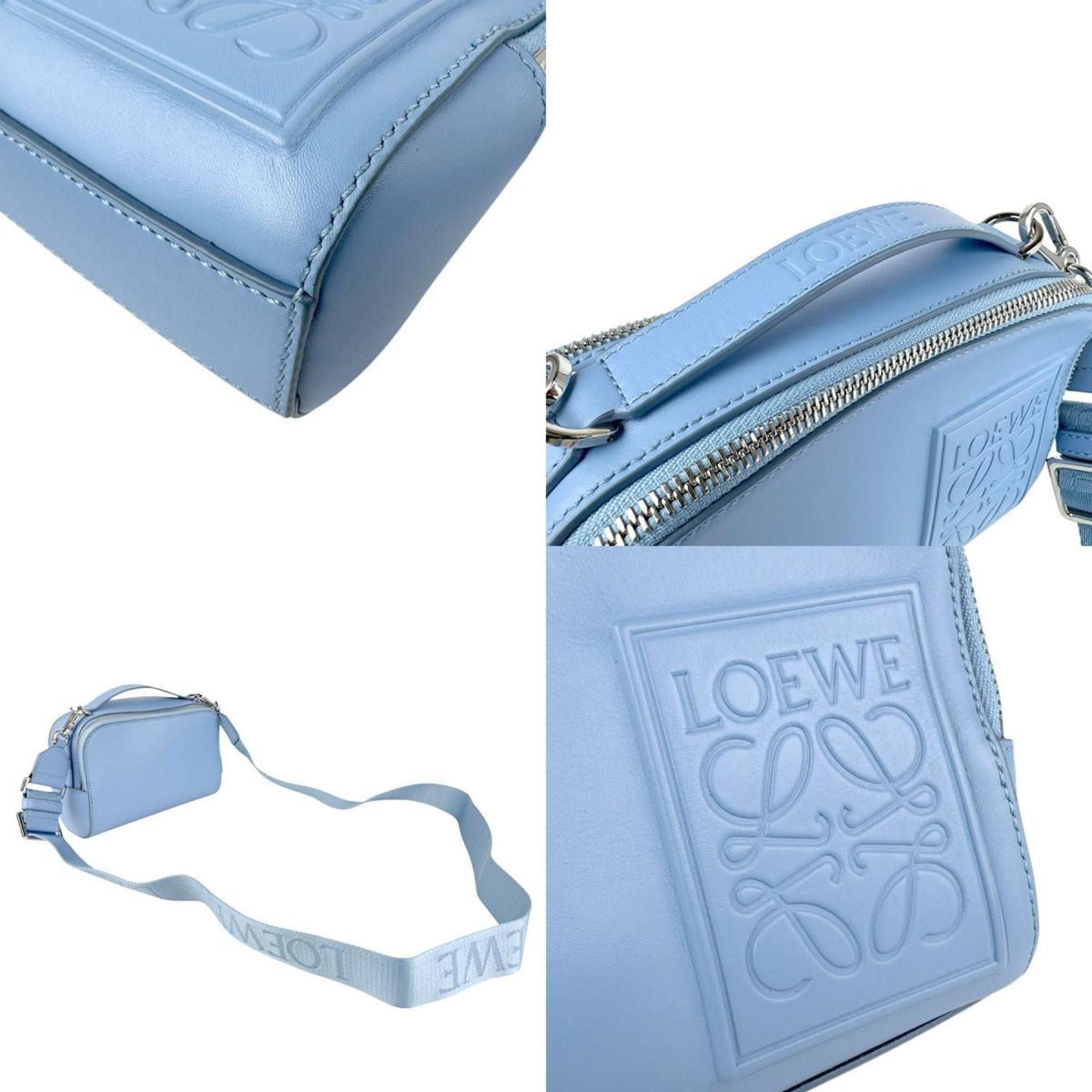 Loewe LOEWE Shoulder Bag Crossbody Camera Mini Leather Blue Silver Men's z4322 Size ONE SIZE - 4 Thumbnail