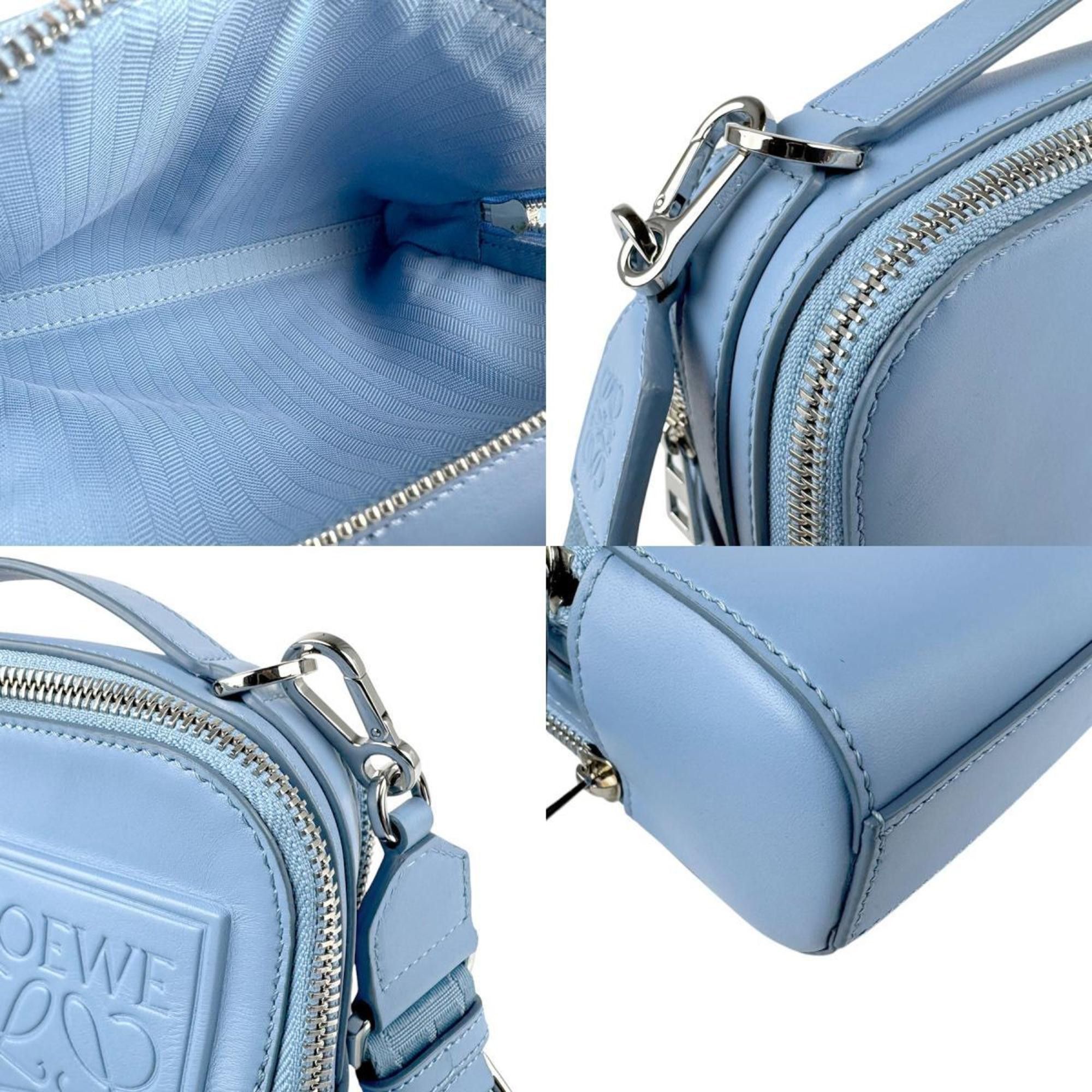 Loewe LOEWE Shoulder Bag Crossbody Camera Mini Leather Blue Silver Men's z4322 Size ONE SIZE - 3 Thumbnail