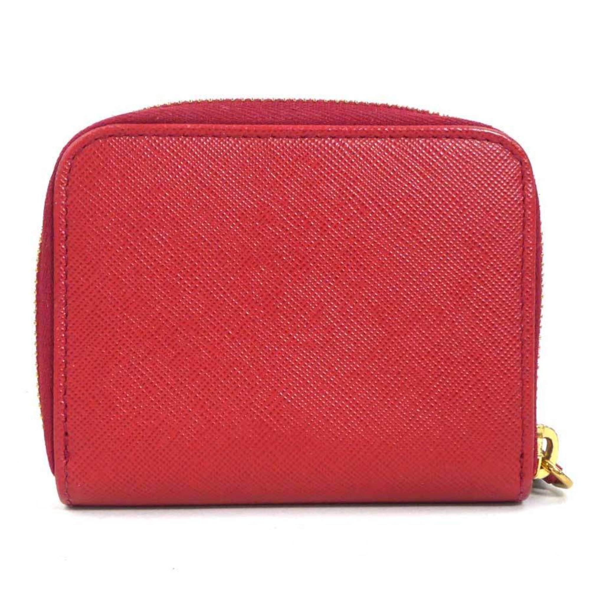 Prada PRADA wallet/coin case leather red men's women's h30996a Size ONE SIZE - 2 Thumbnail