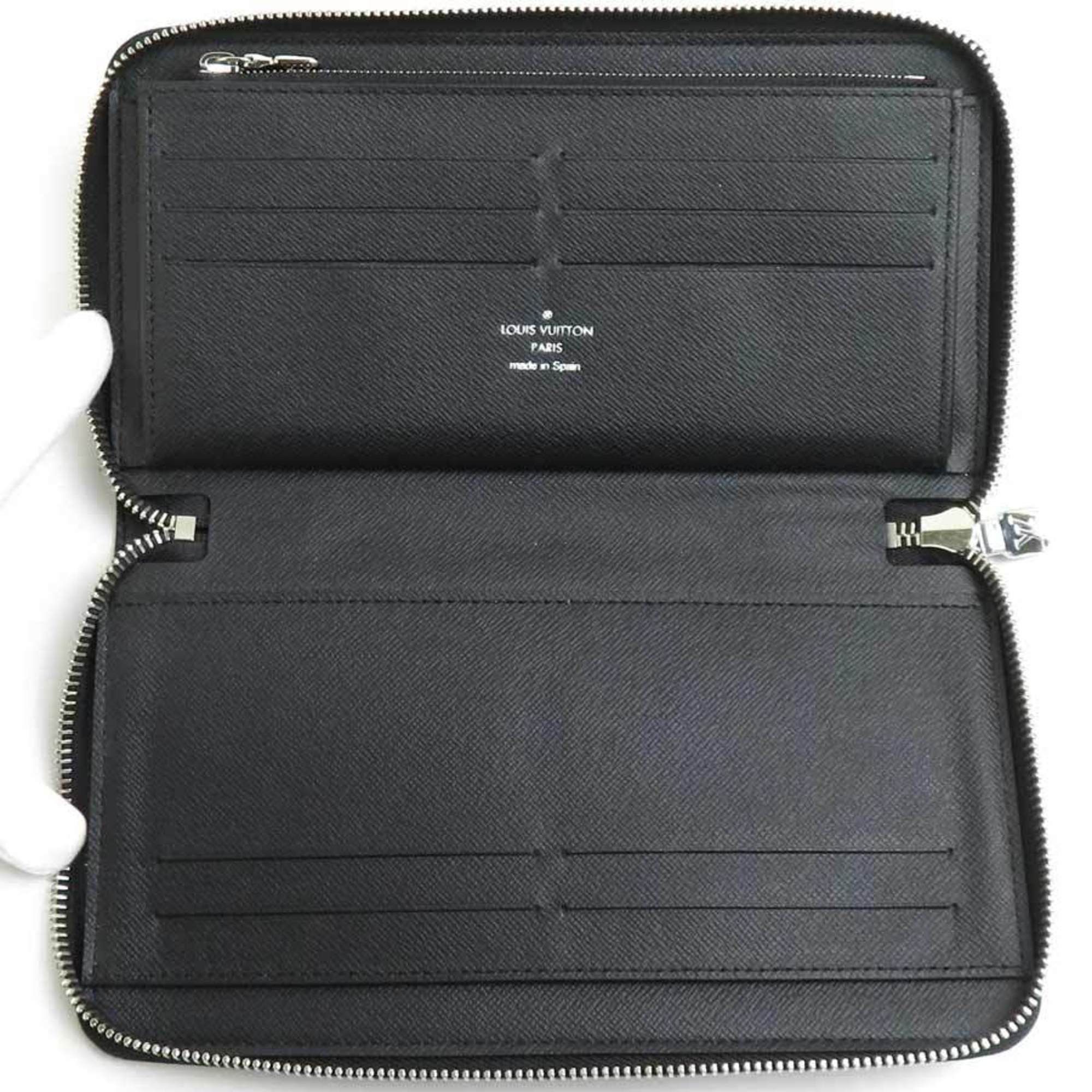 Louis Vuitton Louis Vuitton Round Long Wallet Taiga Zippy Organizer NM Ardoise Men's M30056 h30979a Size ONE SIZE - 3 Thumbnail