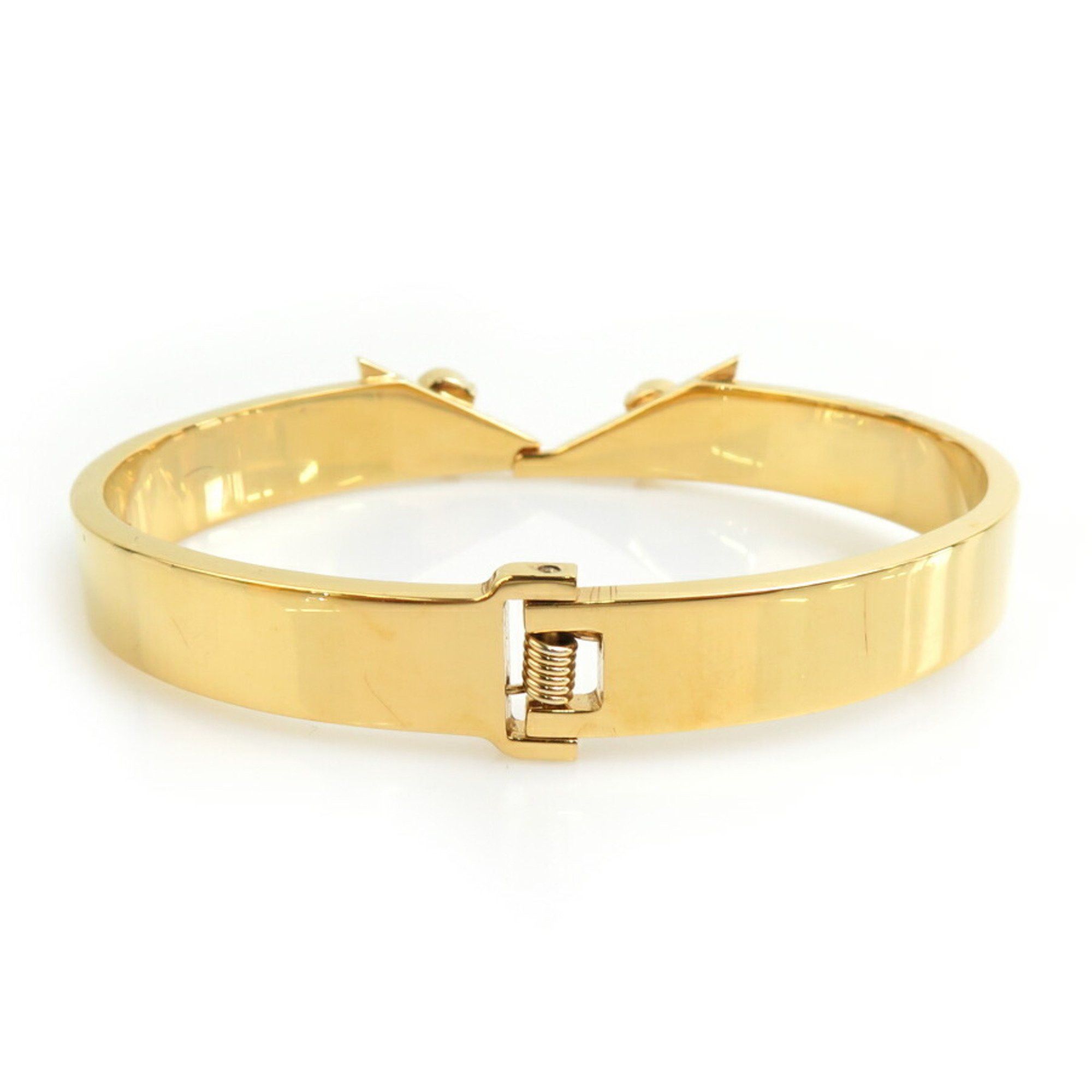 Fendi FENDI Bangle Bracelet Monster Eye Metal Rhinestone Gold Silver Women's e60165k Size ONE SIZE - 4 Thumbnail