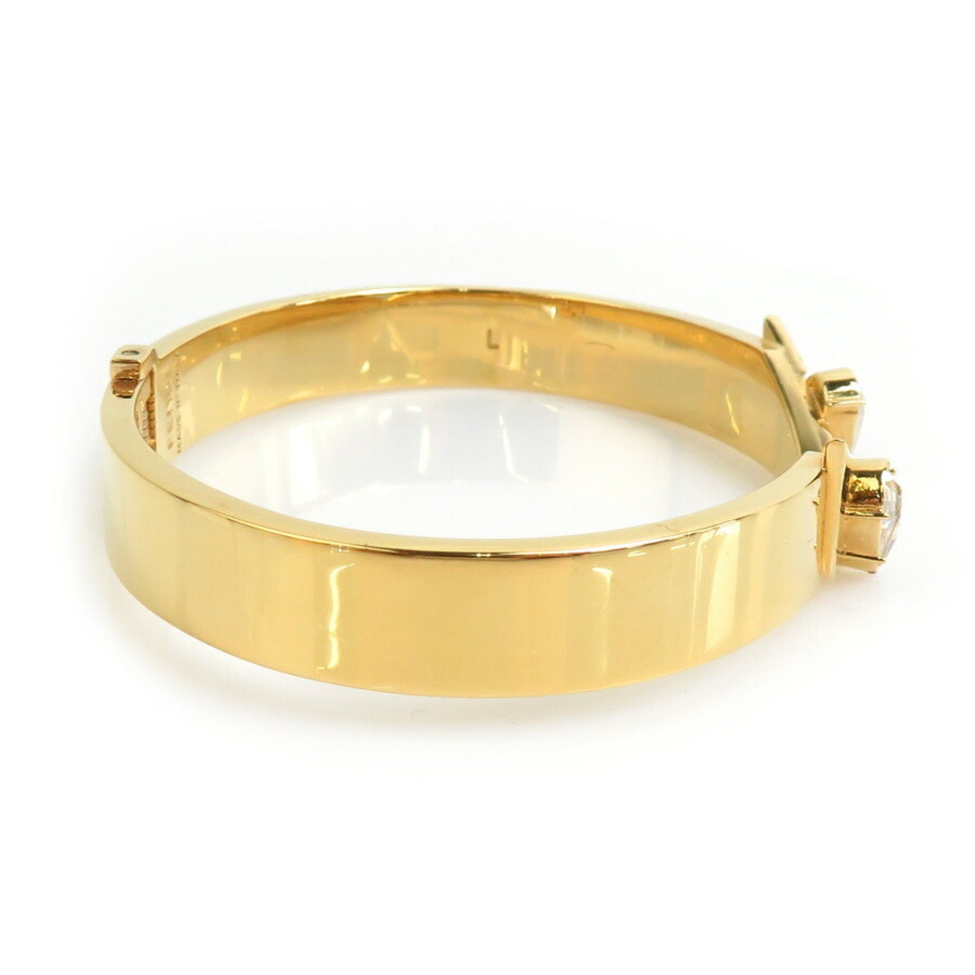 Fendi FENDI Bangle Bracelet Monster Eye Metal Rhinestone Gold Silver Women's e60165k Size ONE SIZE - 3 Thumbnail