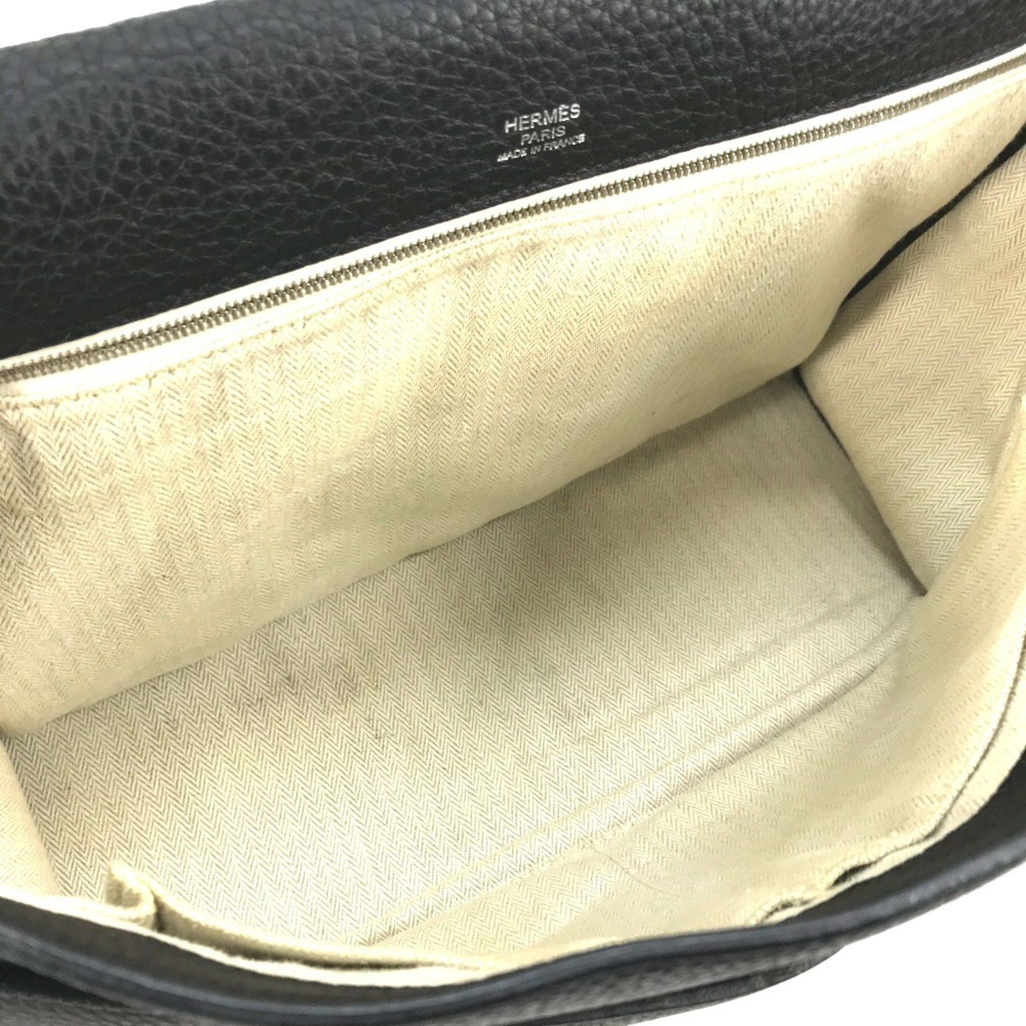 Hermes Hermes crossbody bag Sac Alfred 35 messenger shoulder Taurillon Clemence men's black Size ONE SIZE - 10 Thumbnail