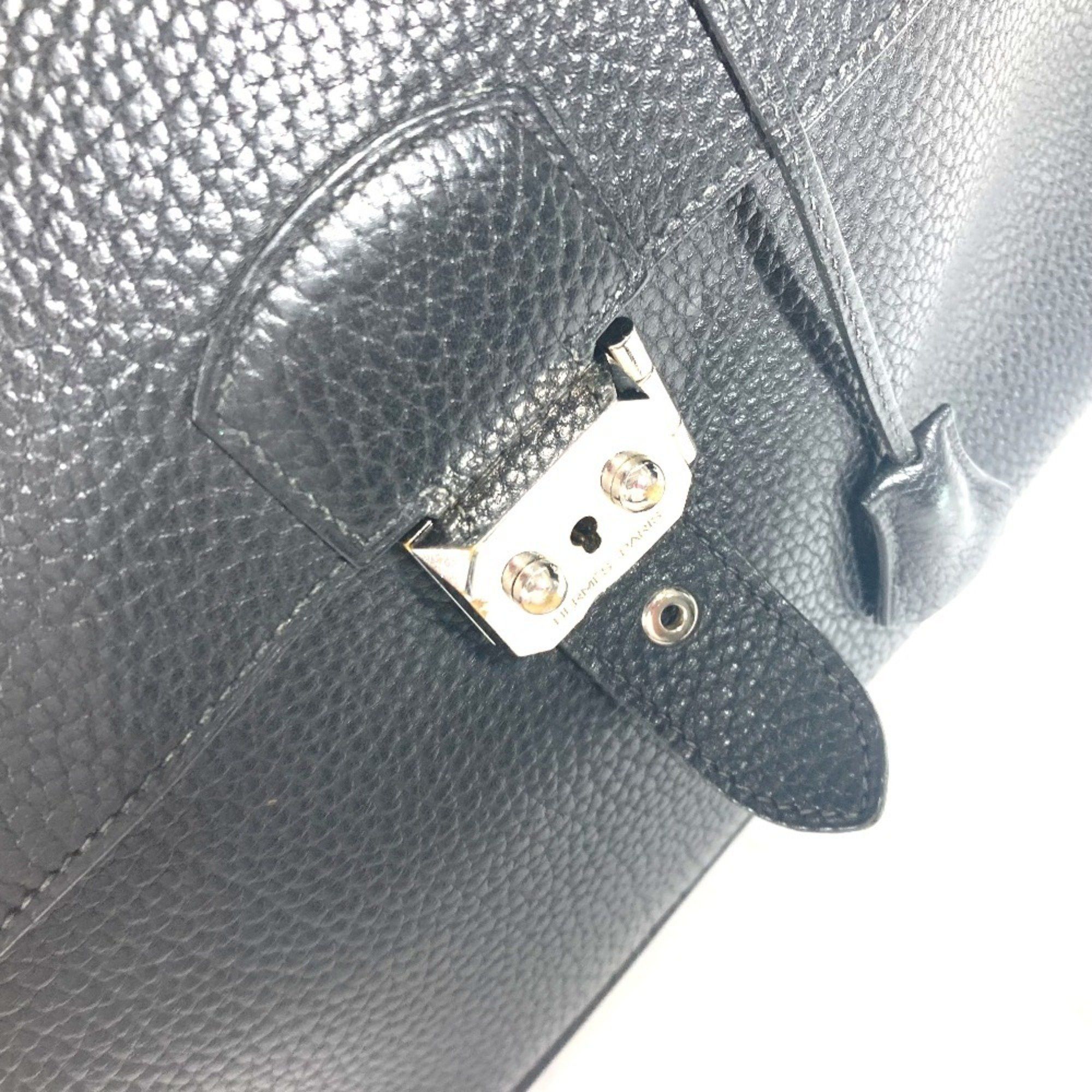 Hermes Hermes Briefcase Sac A Depeche 38 Bag Handbag Business Taurillon Clemence Men's Black Size ONE SIZE - 5 Thumbnail