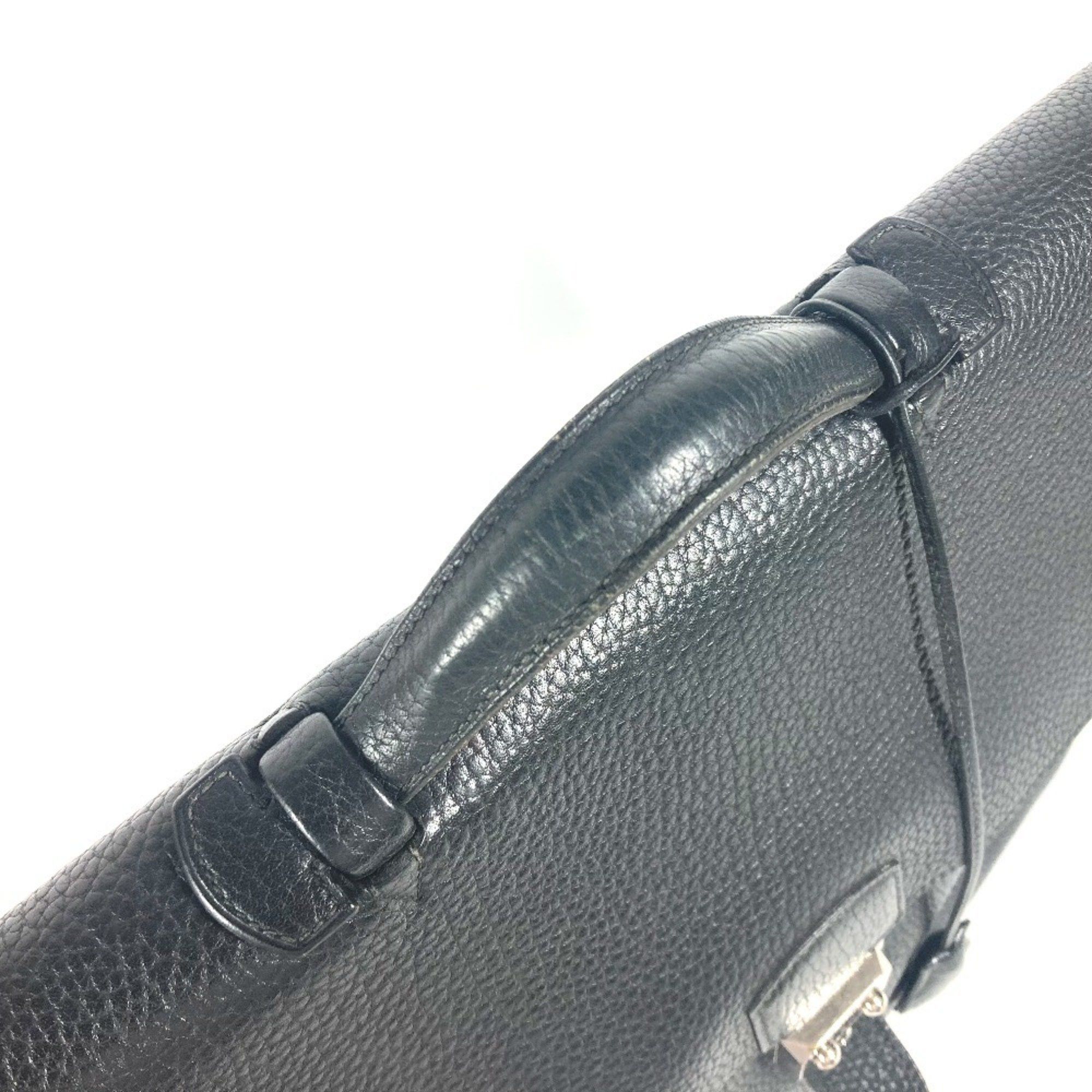 Hermes Hermes Briefcase Sac A Depeche 38 Bag Handbag Business Taurillon Clemence Men's Black Size ONE SIZE - 6 Thumbnail