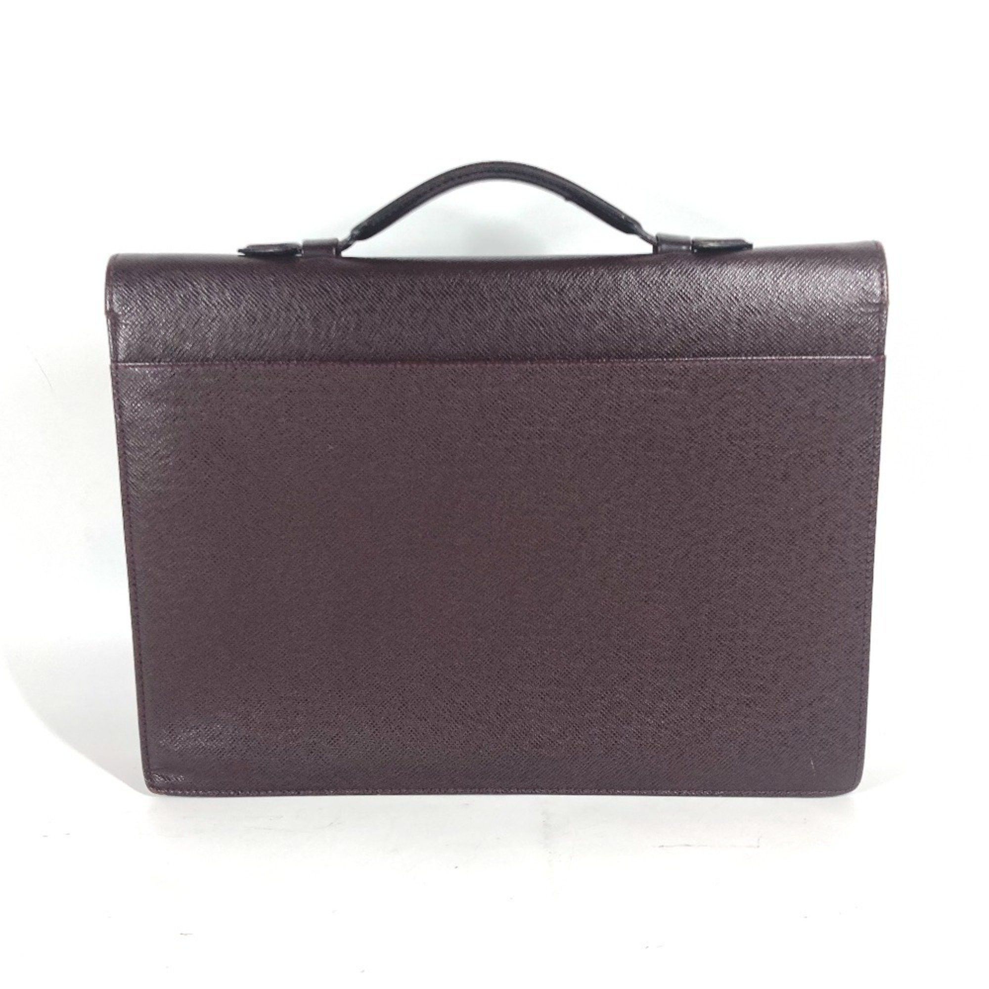 Louis Vuitton LOUIS VUITTON M30076 Taiga Serviette Clado Document Bag Briefcase Business Leather Men's Acajou Wine Red Size ONE SIZE - 2 Thumbnail