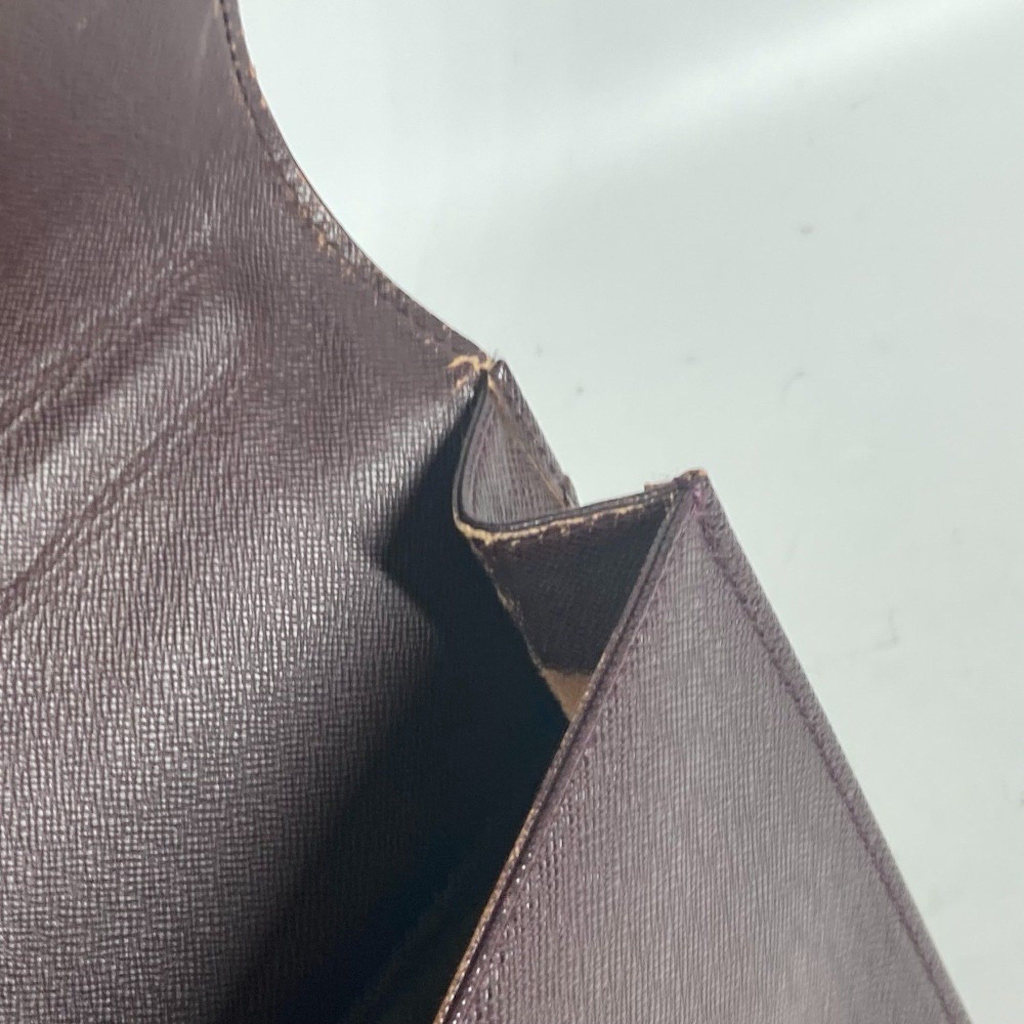 Louis Vuitton LOUIS VUITTON M30076 Taiga Serviette Clado Document Bag Briefcase Business Leather Men's Acajou Wine Red Size ONE SIZE - 10 Thumbnail