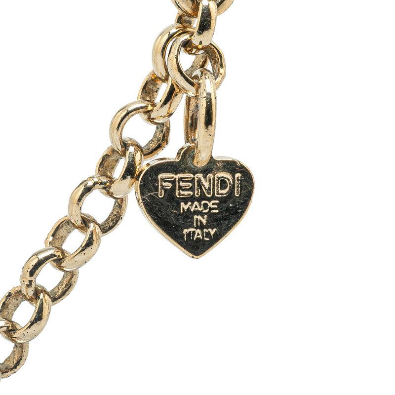 Fendi Fendi Fendi FF Logo Gold Necklace Metal Necklace Size ONE SIZE - 5 Thumbnail