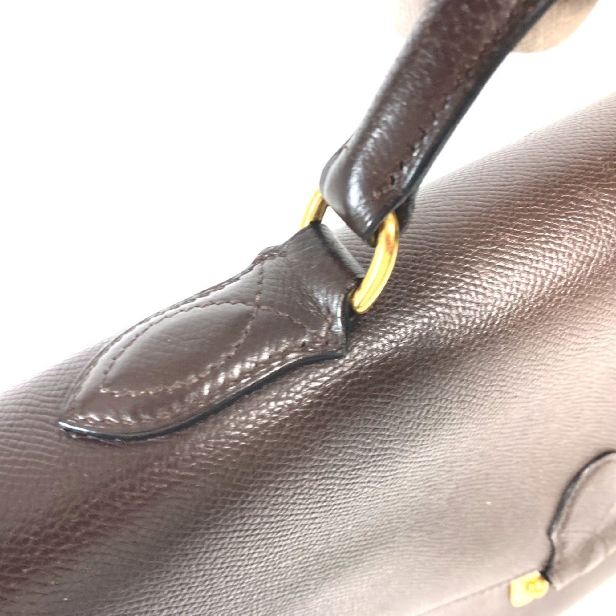 Hermes Hermes Briefcase Teril Handbag Tote Bag Document Business Leather Men's Brown Size ONE SIZE - 9 Thumbnail