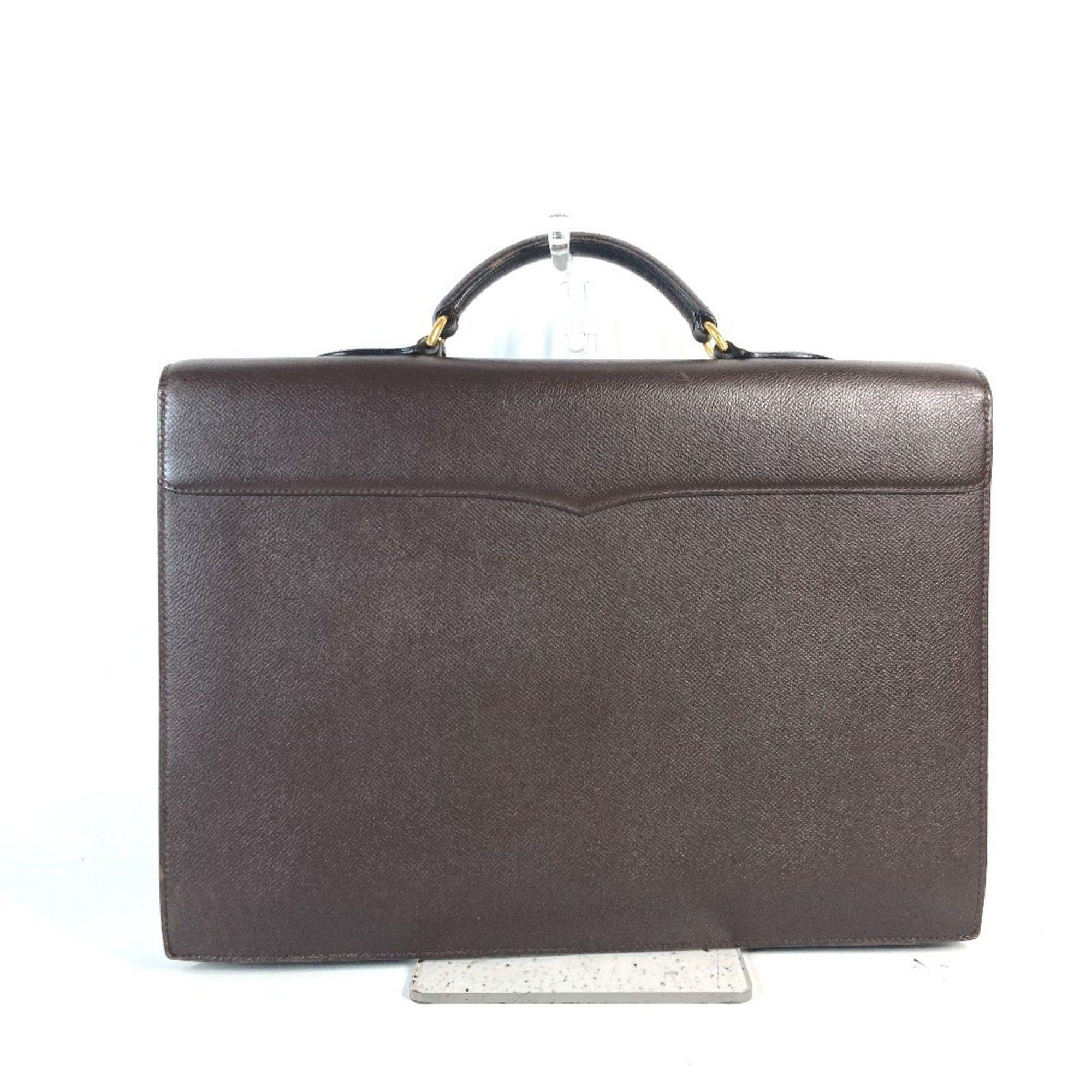 Hermes Hermes Briefcase Teril Handbag Tote Bag Document Business Leather Men's Brown Size ONE SIZE - 2 Thumbnail