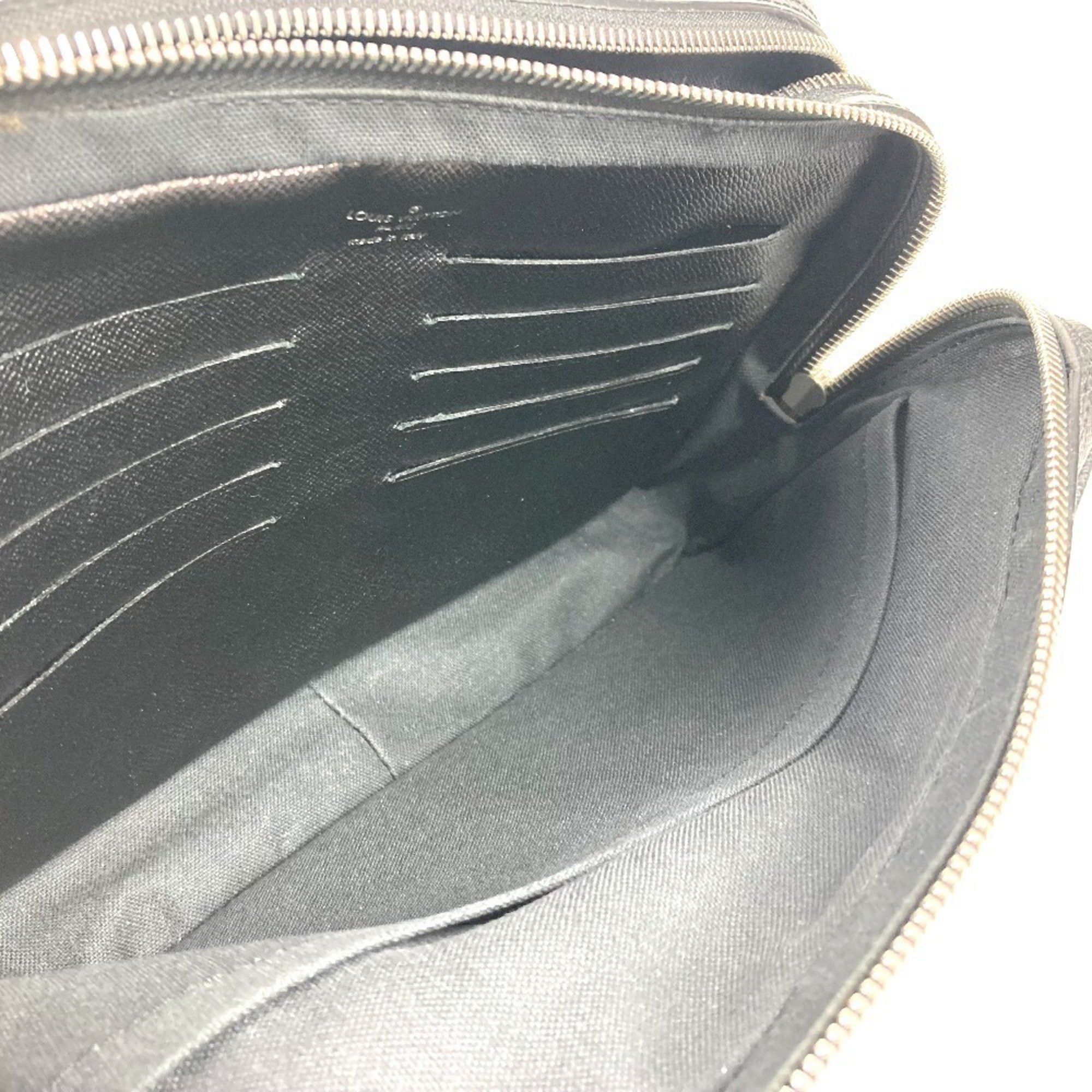 Louis Vuitton LOUIS VUITTON M31142 Taiga Pavel Bag Pouch Clutch with Strap Second Leather Men's Ardoise Black Size ONE SIZE - 12 Thumbnail