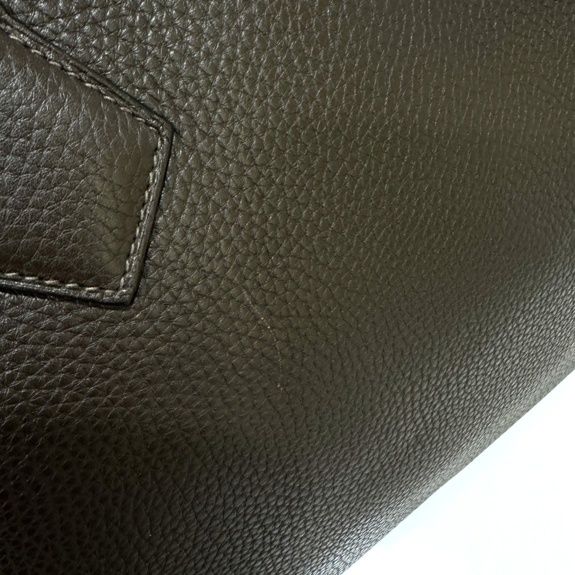 Hermes Hermes Bag Handbag Victoria 2 Document Briefcase Tote Business Taurillon Clemence Men's Brown Size ONE SIZE - 15 Thumbnail