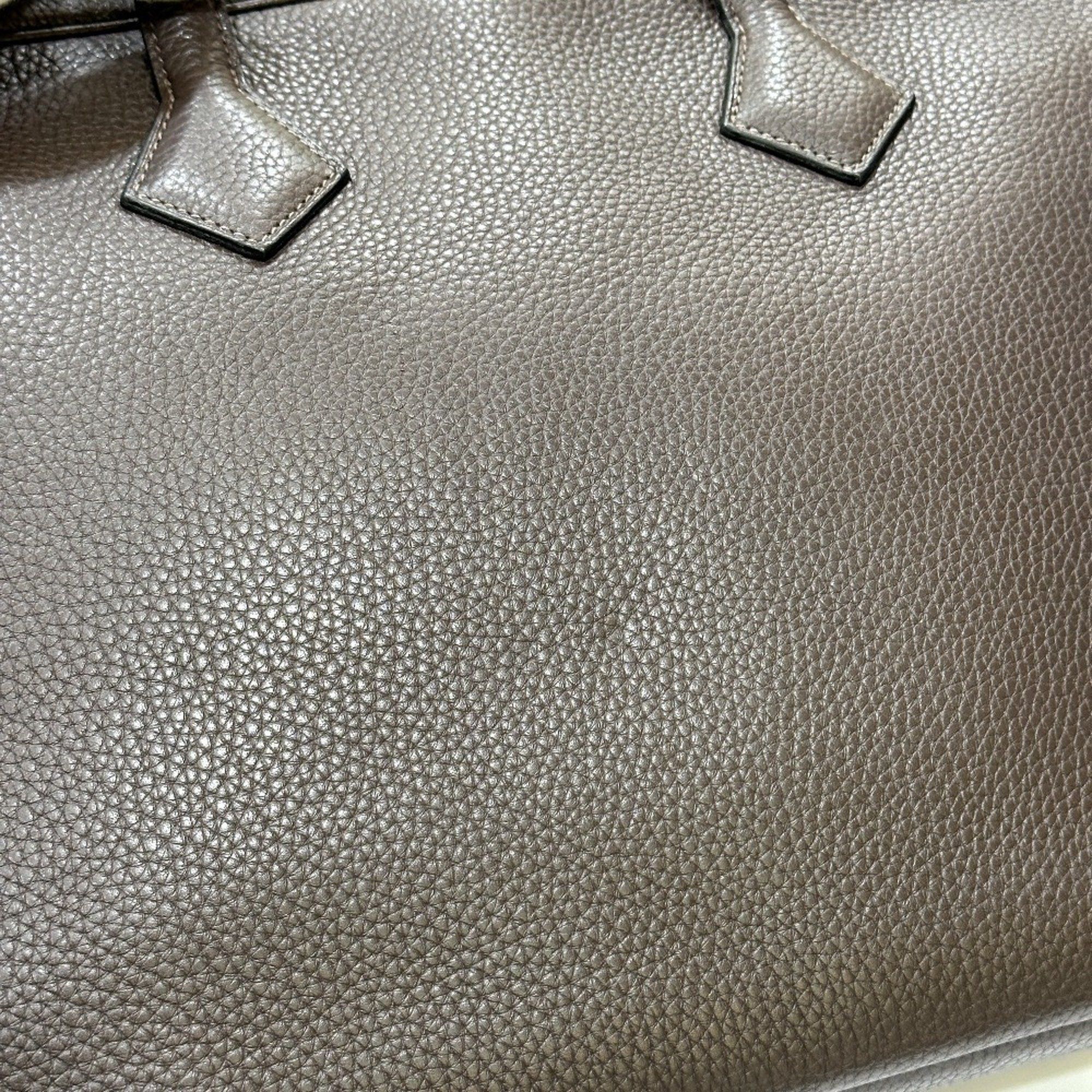 Hermes Hermes Bag Handbag Victoria 2 Document Briefcase Tote Business Taurillon Clemence Men's Brown Size ONE SIZE - 14 Thumbnail