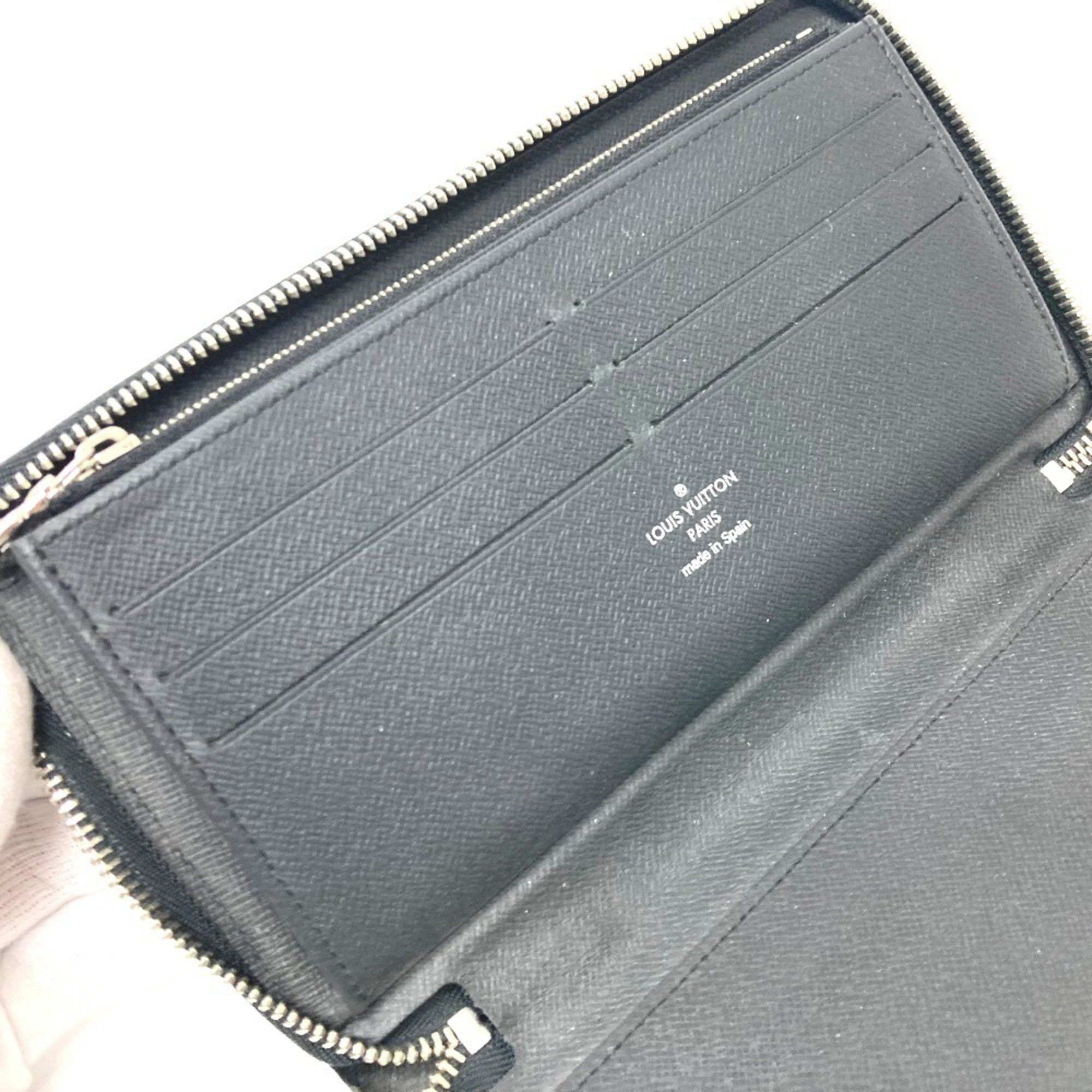 Louis Vuitton LOUIS VUITTON M30056 Zippy Organizer NM Long Wallet Taiga Leather Men's Noir Black Size ONE SIZE - 9 Thumbnail