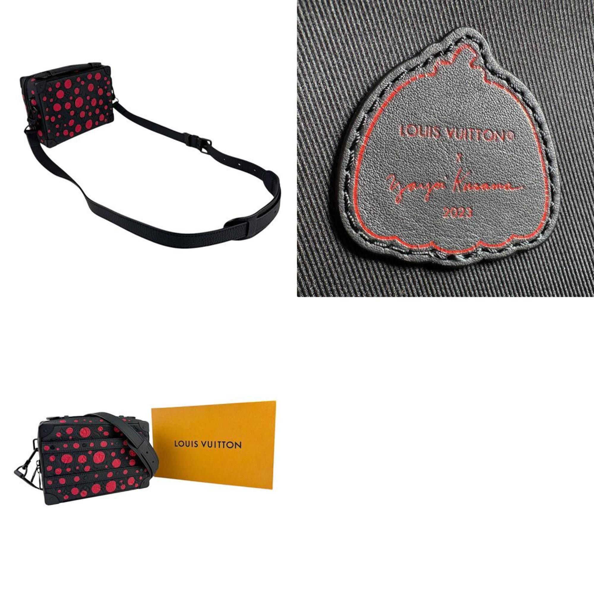 Louis Vuitton LOUIS VUITTON Shoulder Bag Handbag LV x YK Handle Soft Trunk Leather Black Red Men's M21677 z4217 Size ONE SIZE - 5 Thumbnail