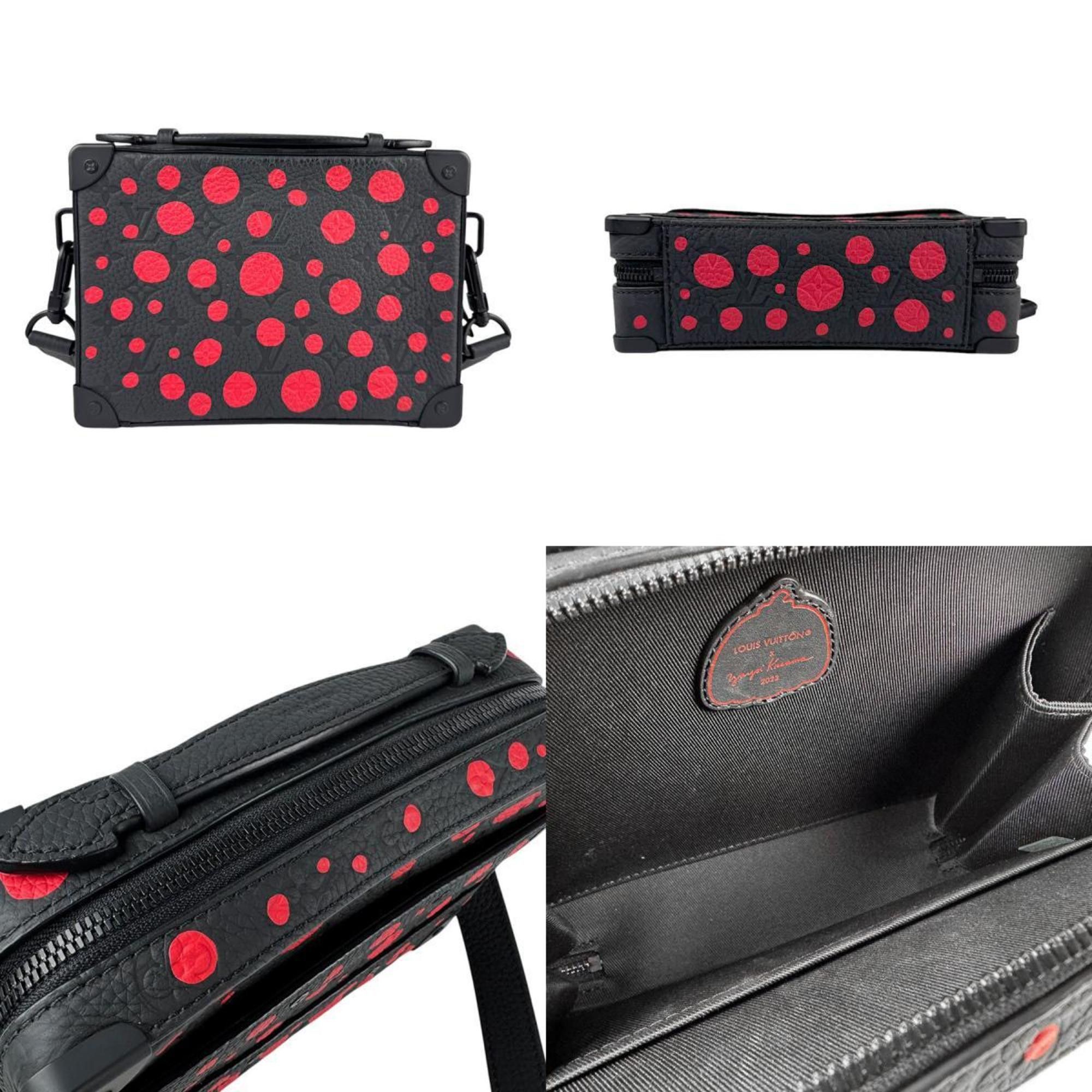 Louis Vuitton LOUIS VUITTON Shoulder Bag Handbag LV x YK Handle Soft Trunk Leather Black Red Men's M21677 z4217 Size ONE SIZE - 3 Thumbnail