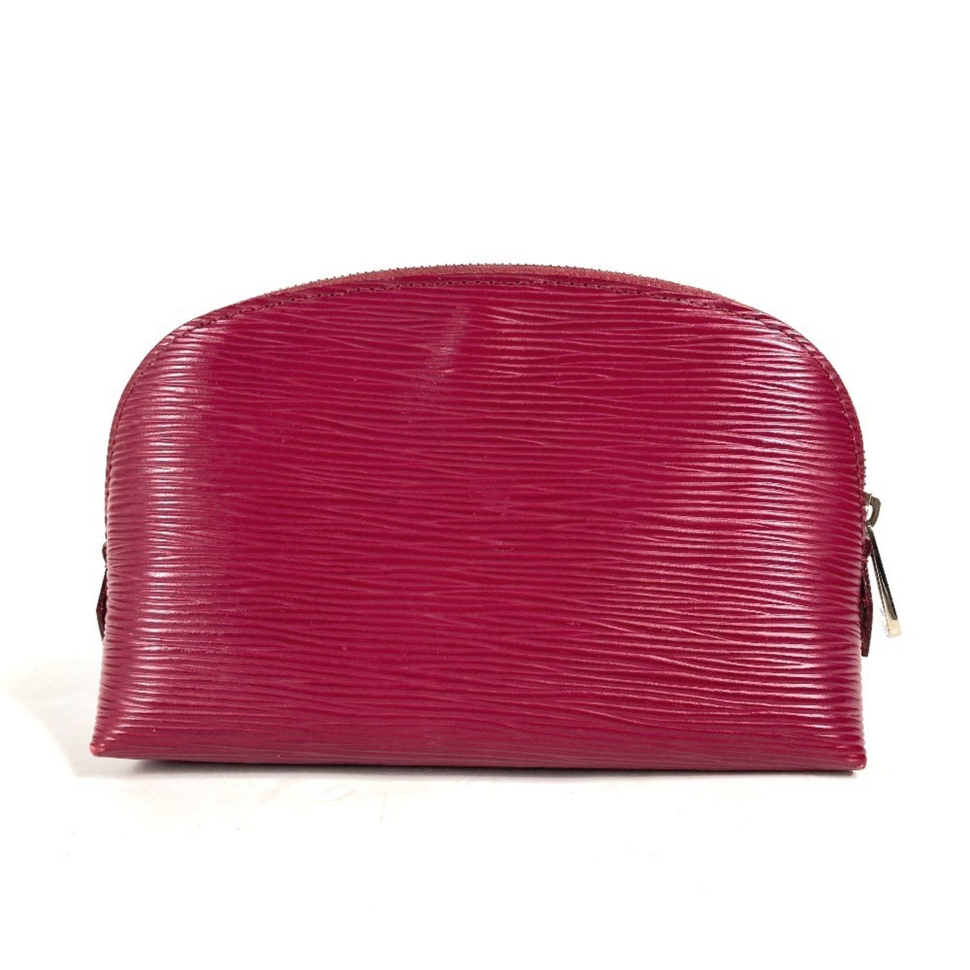 LOUIS VUITTON M40641 Epi Pochette Cosmetic Makeup Pouch Leather Women's Fuchsia Pink