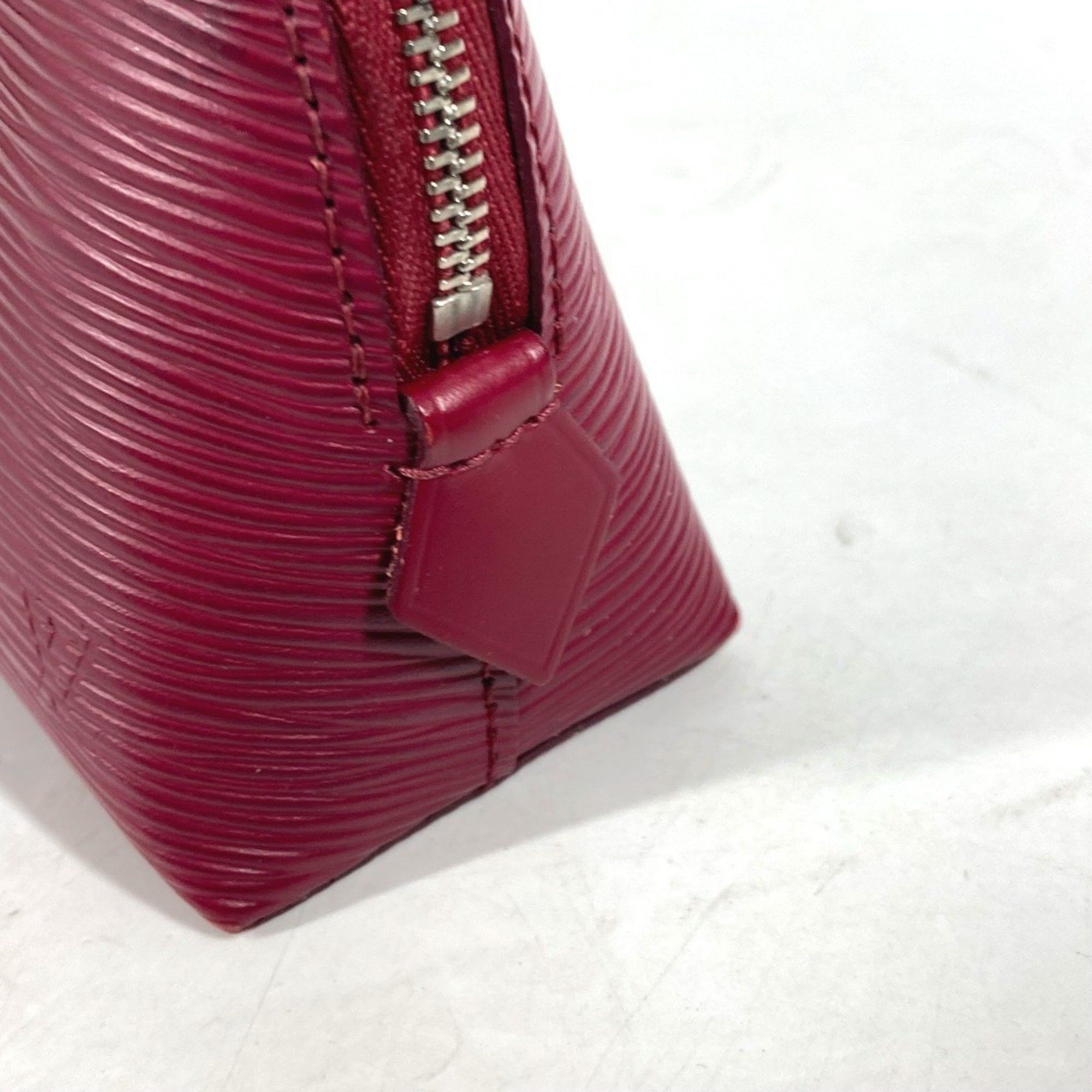 LOUIS VUITTON M40641 Epi Pochette Cosmetic Makeup Pouch Leather Women's Fuchsia Pink