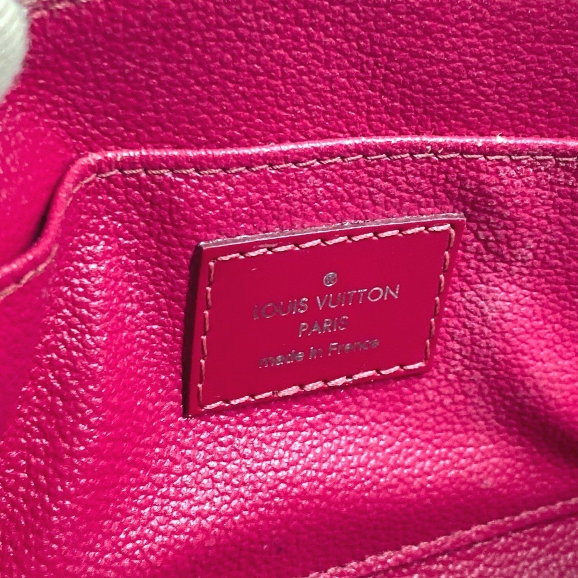 LOUIS VUITTON M40641 Epi Pochette Cosmetic Makeup Pouch Leather Women's Fuchsia Pink