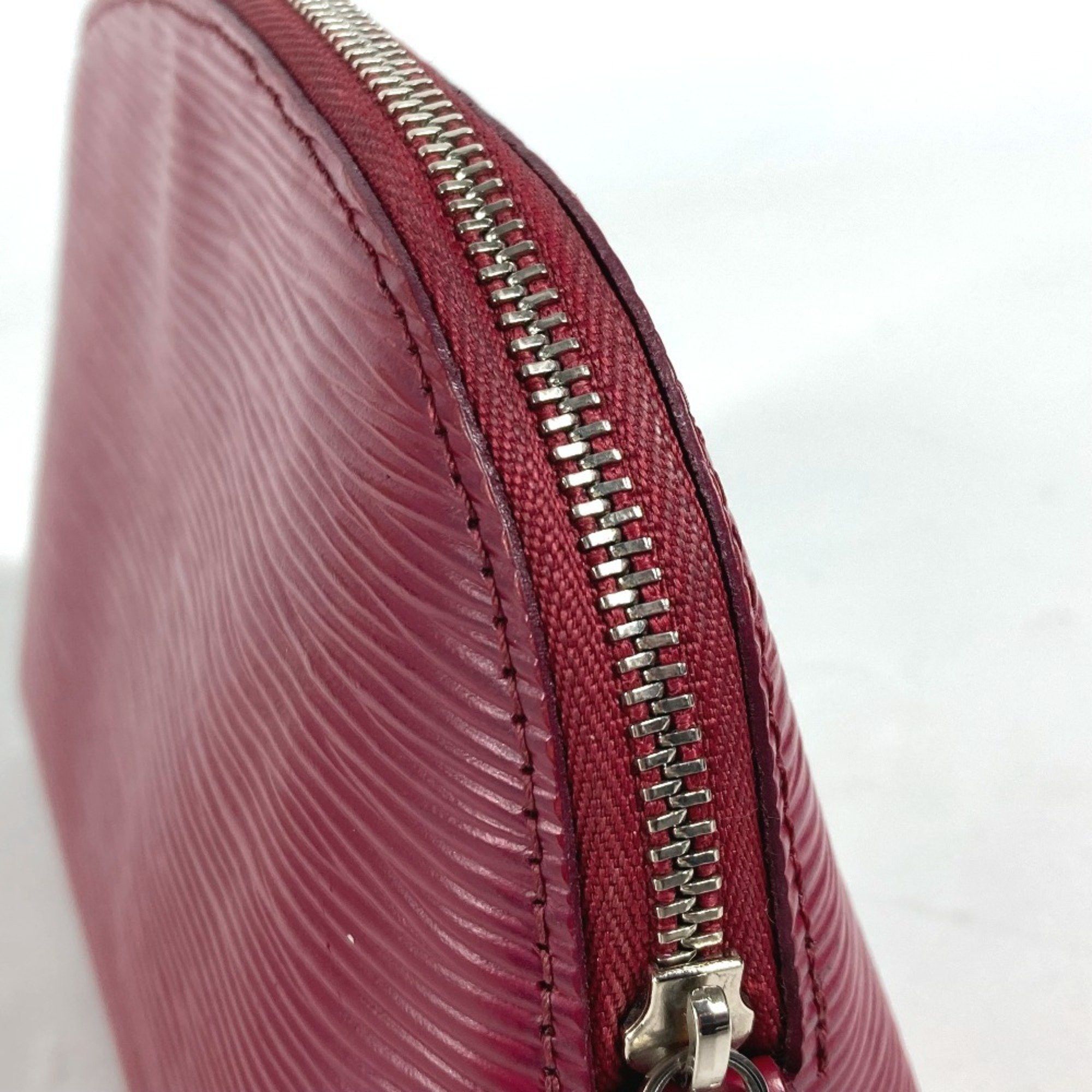 LOUIS VUITTON M40641 Epi Pochette Cosmetic Makeup Pouch Leather Women's Fuchsia Pink