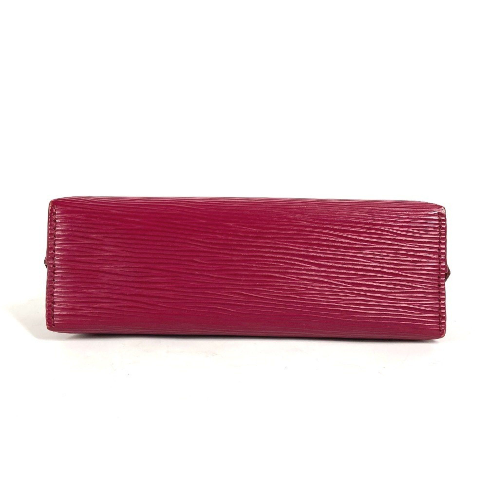 LOUIS VUITTON M40641 Epi Pochette Cosmetic Makeup Pouch Leather Women's Fuchsia Pink