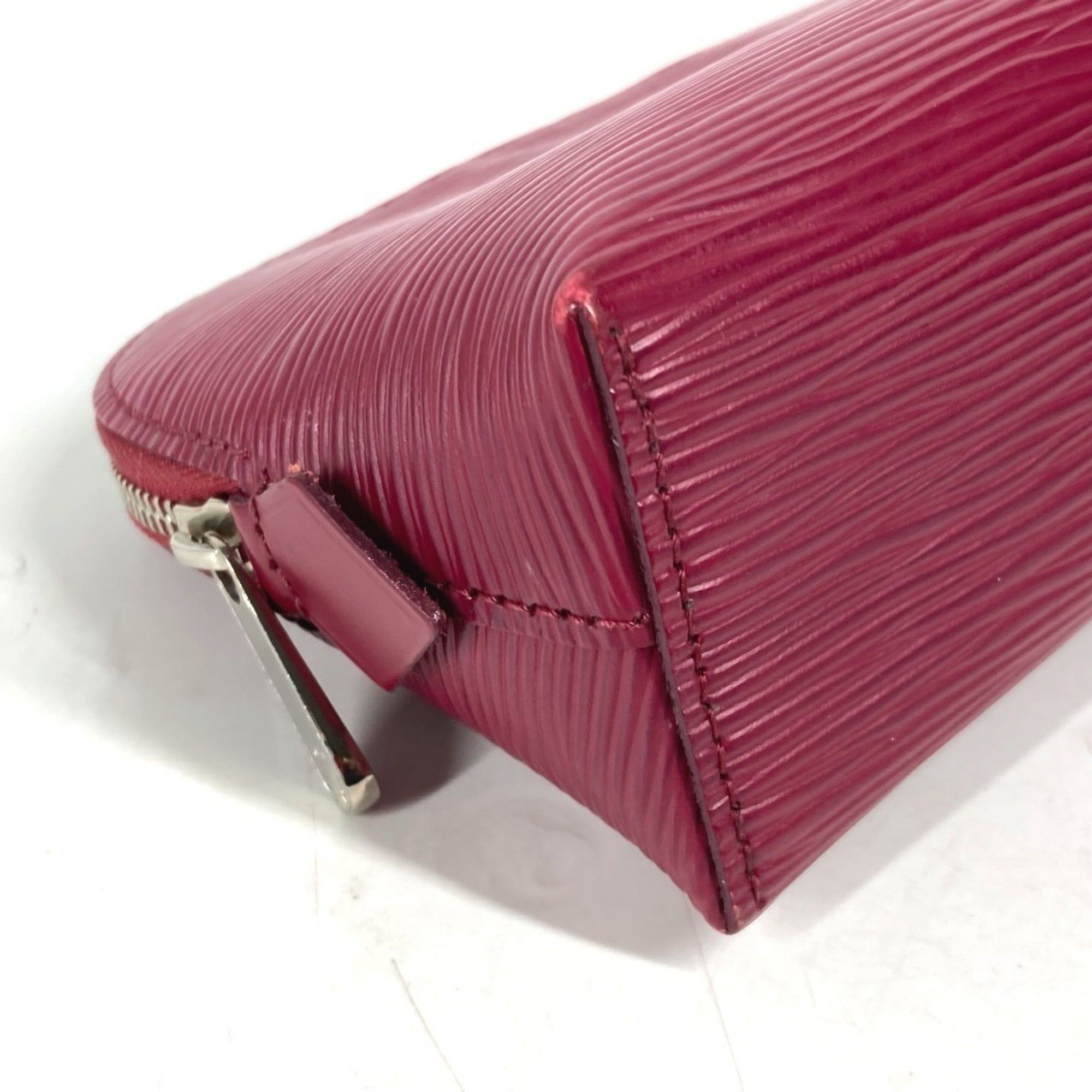 LOUIS VUITTON M40641 Epi Pochette Cosmetic Makeup Pouch Leather Women's Fuchsia Pink
