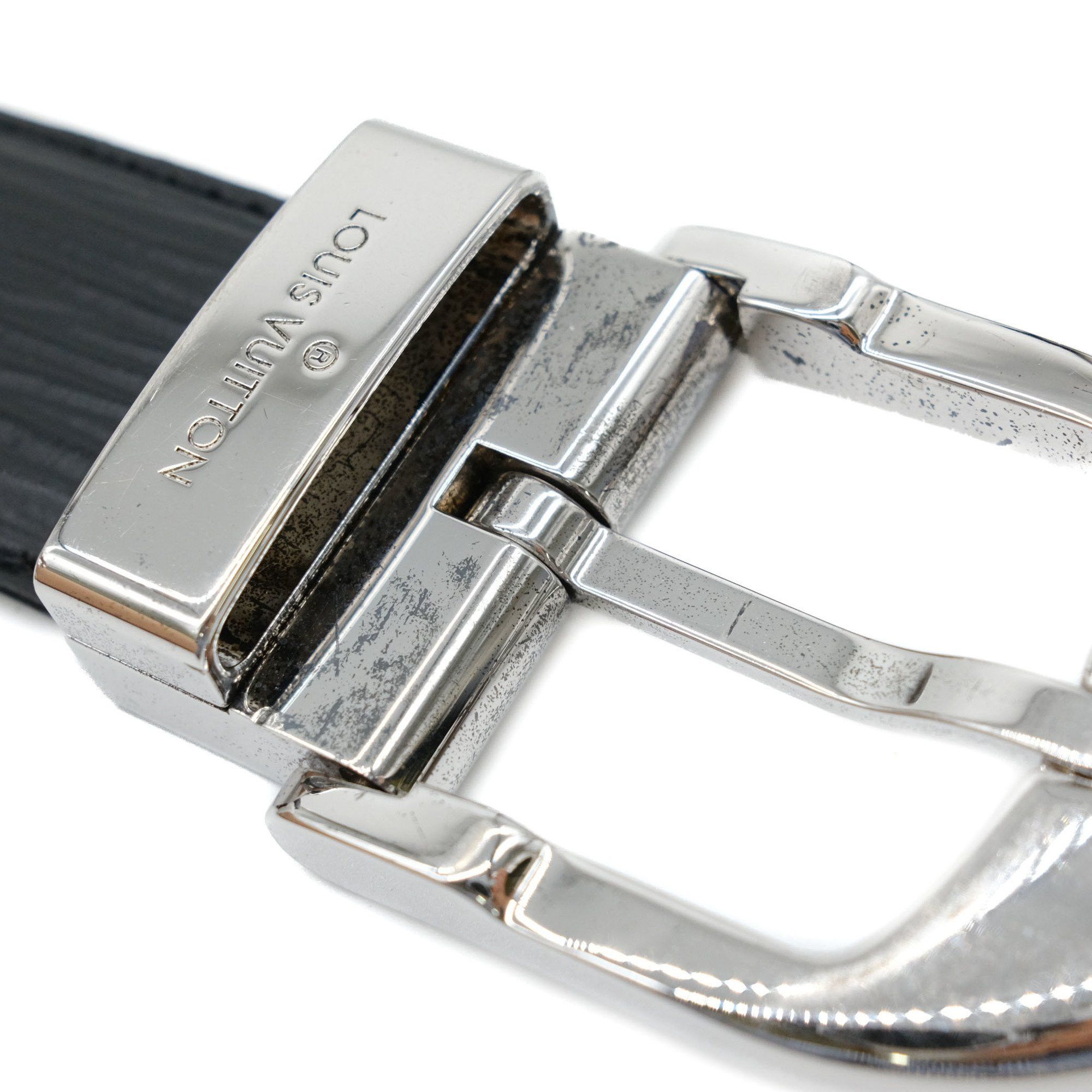 Louis Vuitton LOUIS VUITTON Epi Santur Classic Belt for Men, Noir, Black, 110, 44, #110, M6833 Size ONE SIZE - 3 Thumbnail