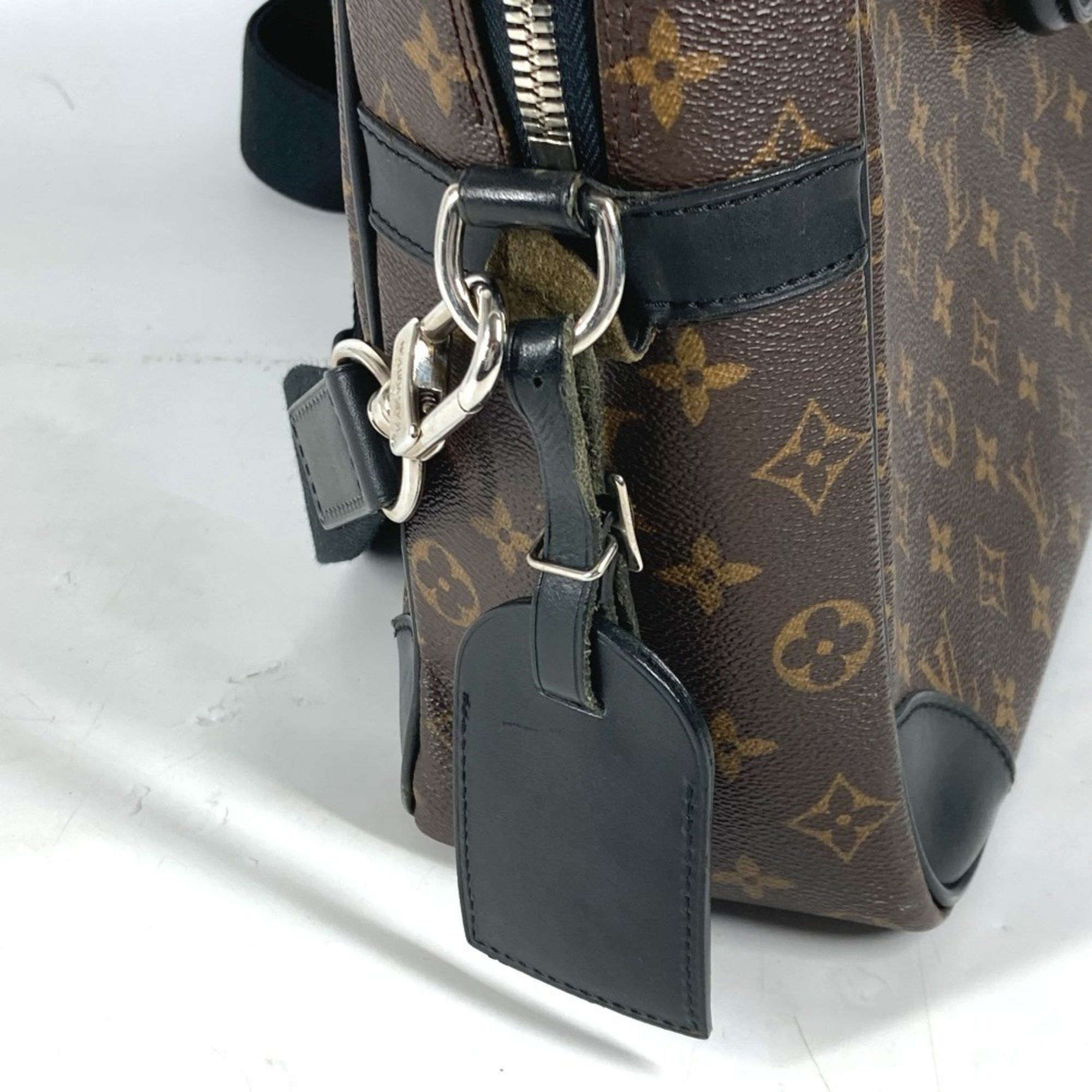 Louis Vuitton LOUIS VUITTON M40224 Monogram Macassar Porte Document Voyage GM PDV 2WAY Bag Shoulder Business Canvas Men's Brown Size ONE SIZE - 6 Thumbnail