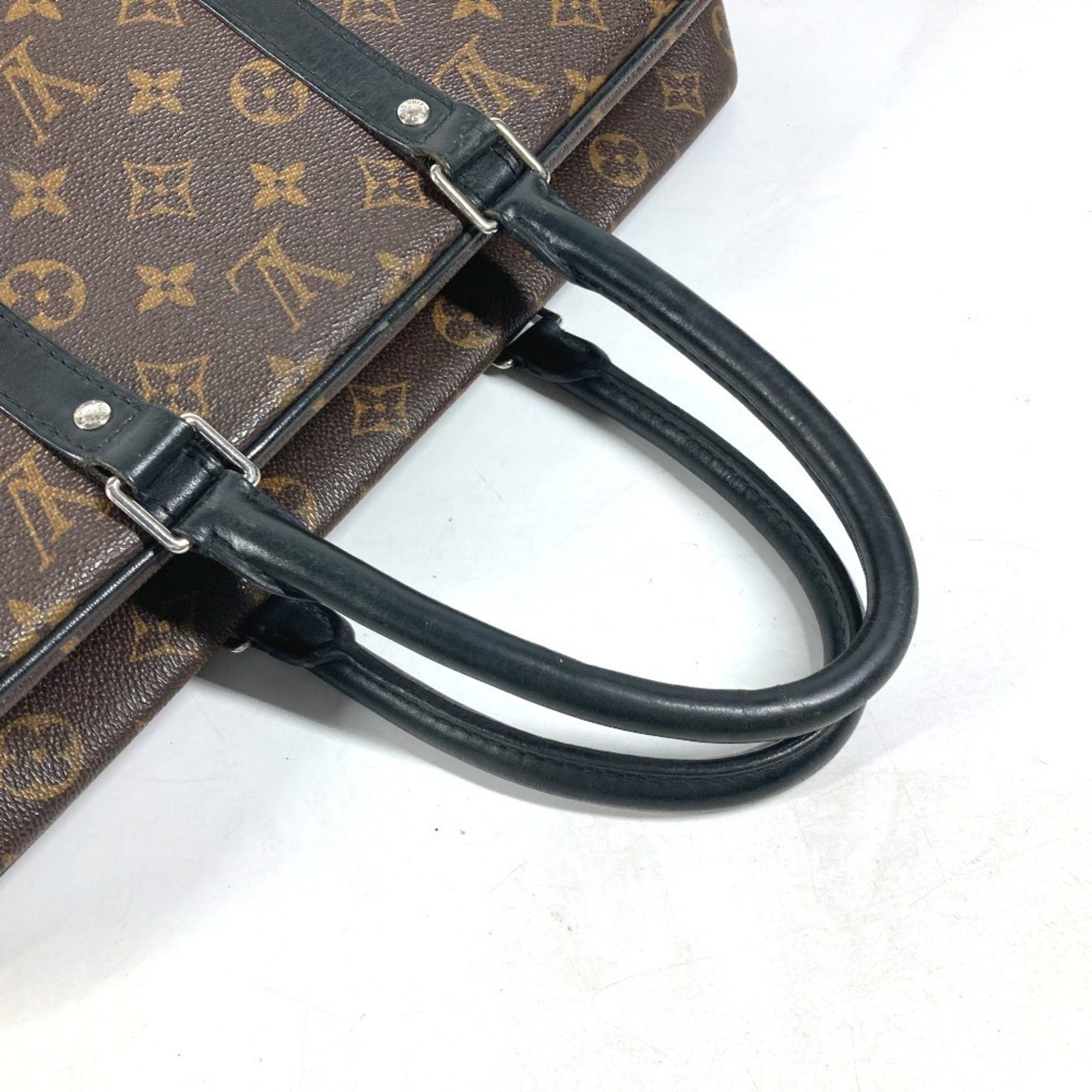Louis Vuitton LOUIS VUITTON M40224 Monogram Macassar Porte Document Voyage GM PDV 2WAY Bag Shoulder Business Canvas Men's Brown Size ONE SIZE - 7 Thumbnail