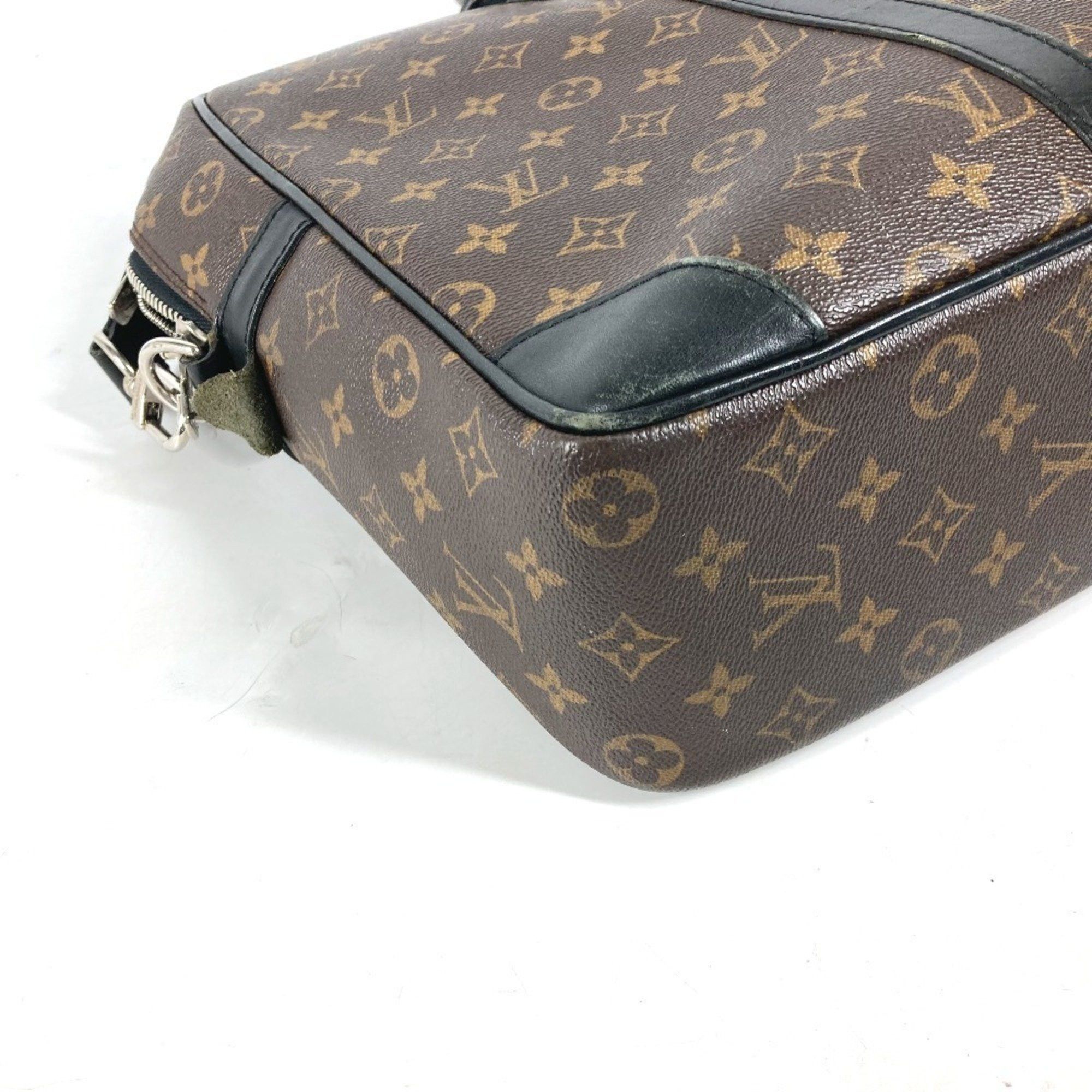 Louis Vuitton LOUIS VUITTON M40224 Monogram Macassar Porte Document Voyage GM PDV 2WAY Bag Shoulder Business Canvas Men's Brown Size ONE SIZE - 9 Thumbnail