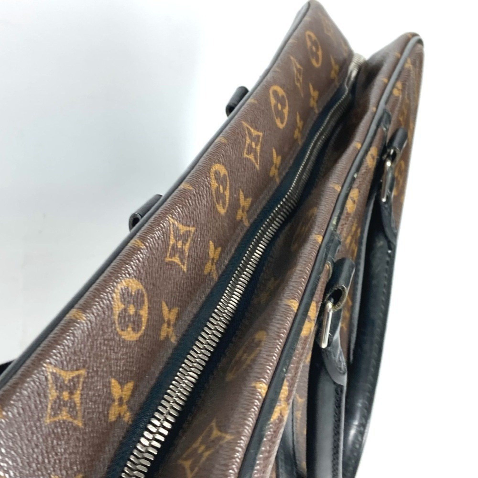 Louis Vuitton LOUIS VUITTON M40224 Monogram Macassar Porte Document Voyage GM PDV 2WAY Bag Shoulder Business Canvas Men's Brown Size ONE SIZE - 12 Thumbnail
