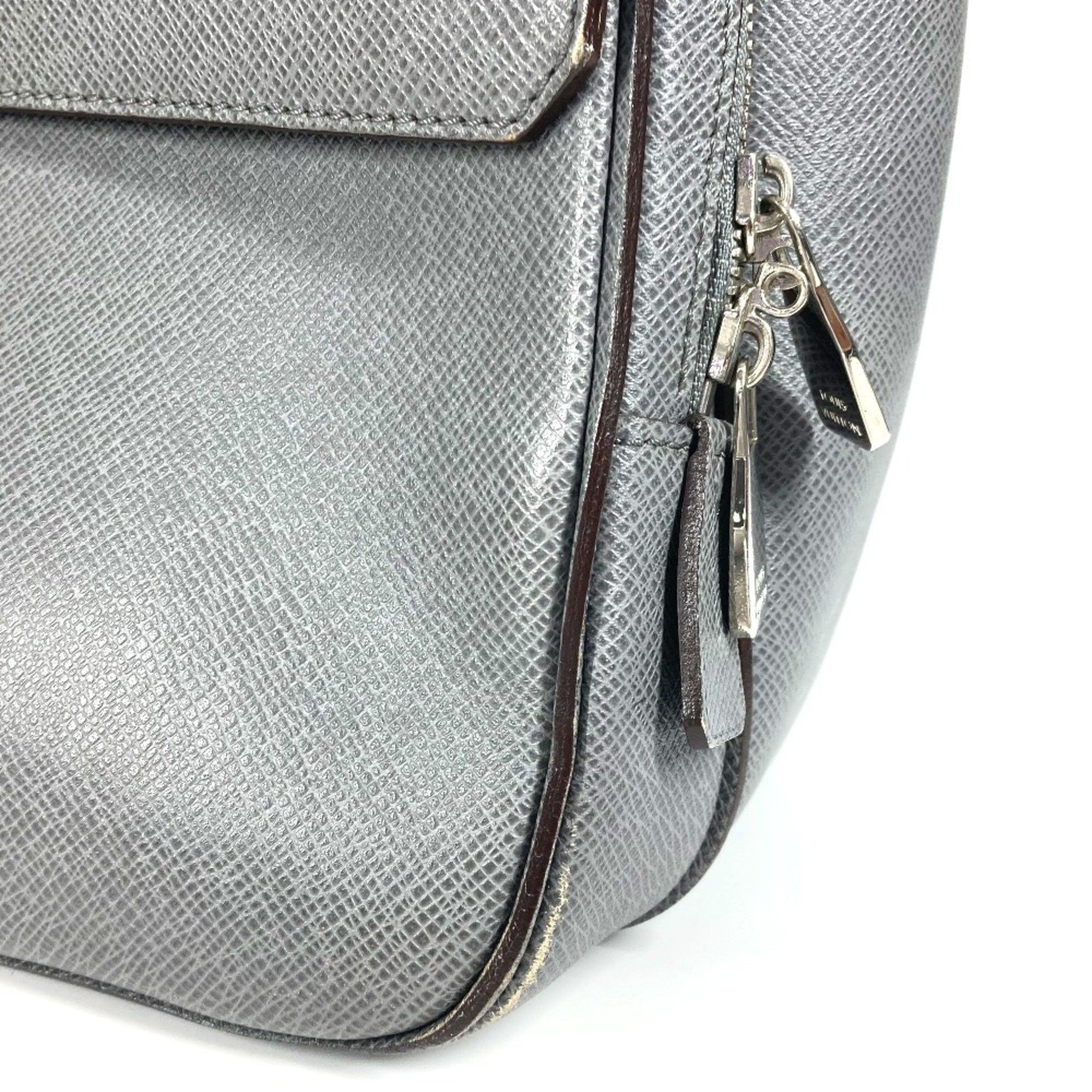 Louis Vuitton LOUIS VUITTON M32638 Taiga Vasili GM 2WAY bag Shoulder Handbag Crossbody Business leather Men's Glacier Gray Size ONE SIZE - 6 Thumbnail