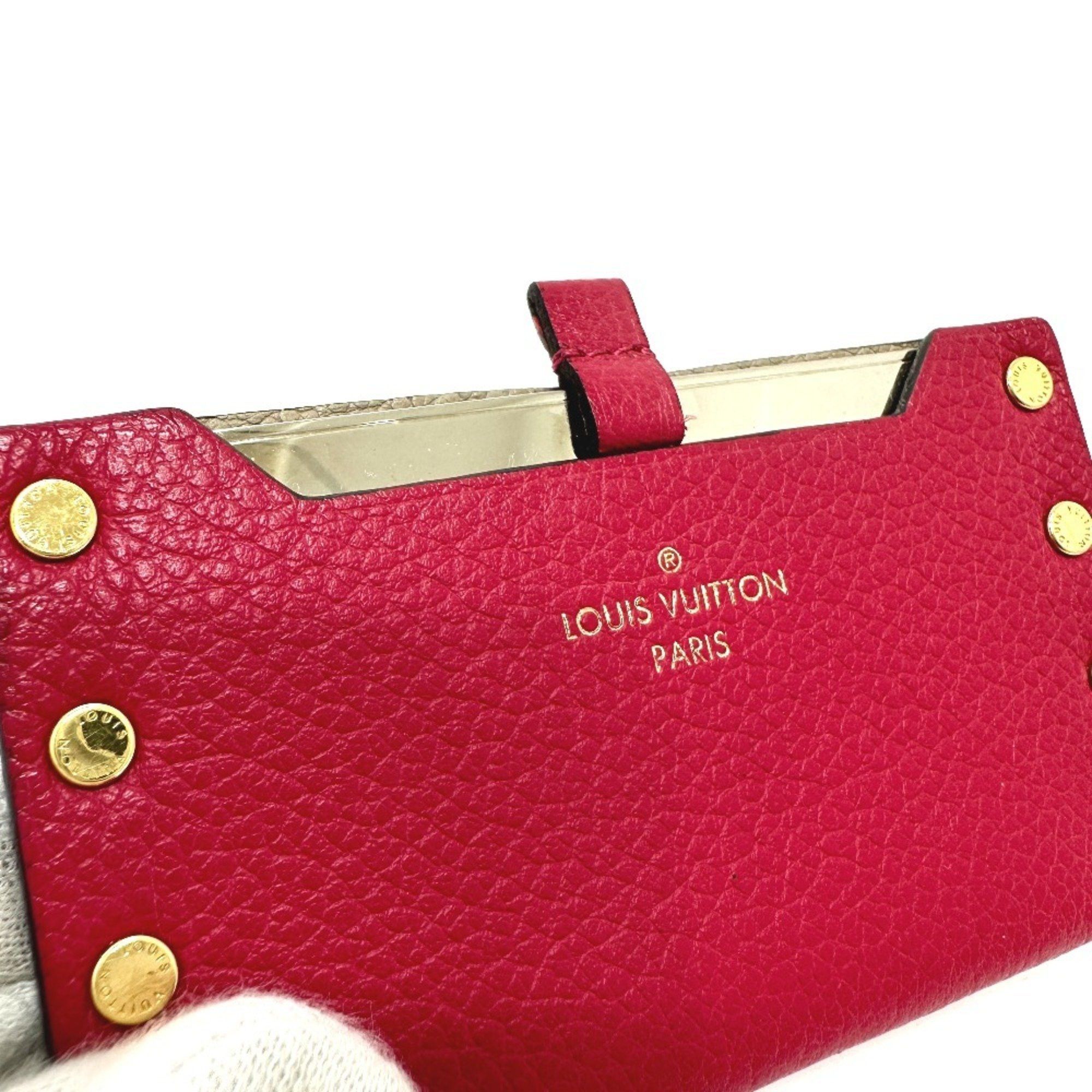 Louis Vuitton LOUIS VUITTON M61479 Accessory Etui Miroir Mirror Leather Women's Pink Size ONE SIZE - 6 Thumbnail