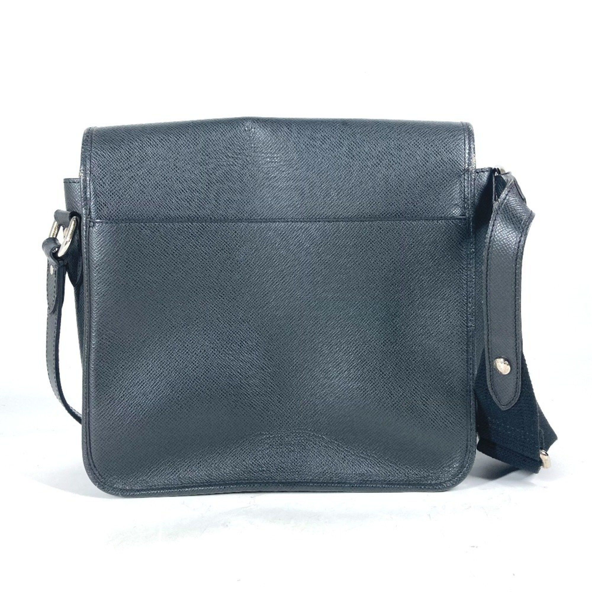 Louis Vuitton LOUIS VUITTON M32482 Taiga Andrei Bag Flap Crossbody Messenger Shoulder Leather Men's Ardoise Black Size ONE SIZE - 2 Thumbnail