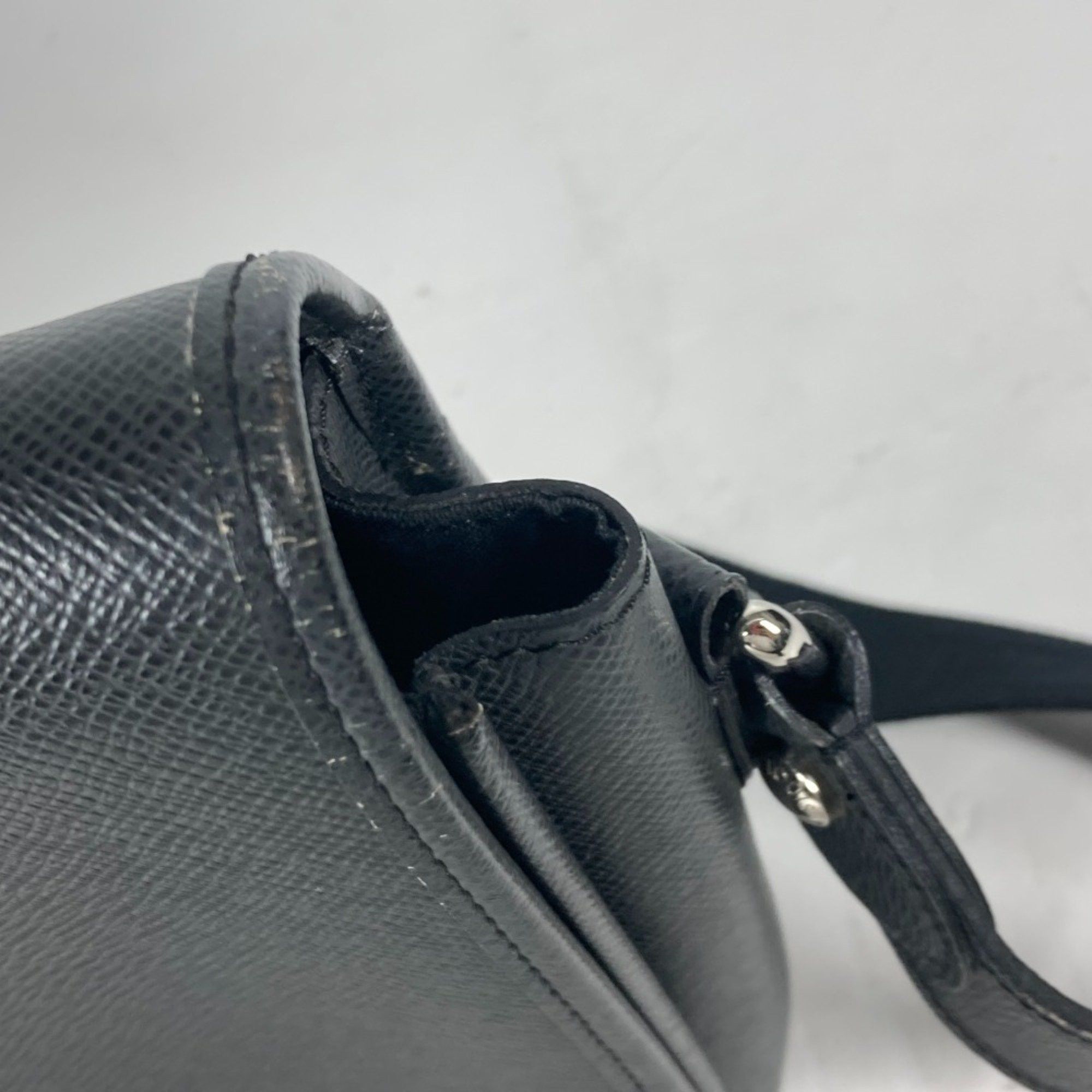 Louis Vuitton LOUIS VUITTON M32482 Taiga Andrei Bag Flap Crossbody Messenger Shoulder Leather Men's Ardoise Black Size ONE SIZE - 9 Thumbnail