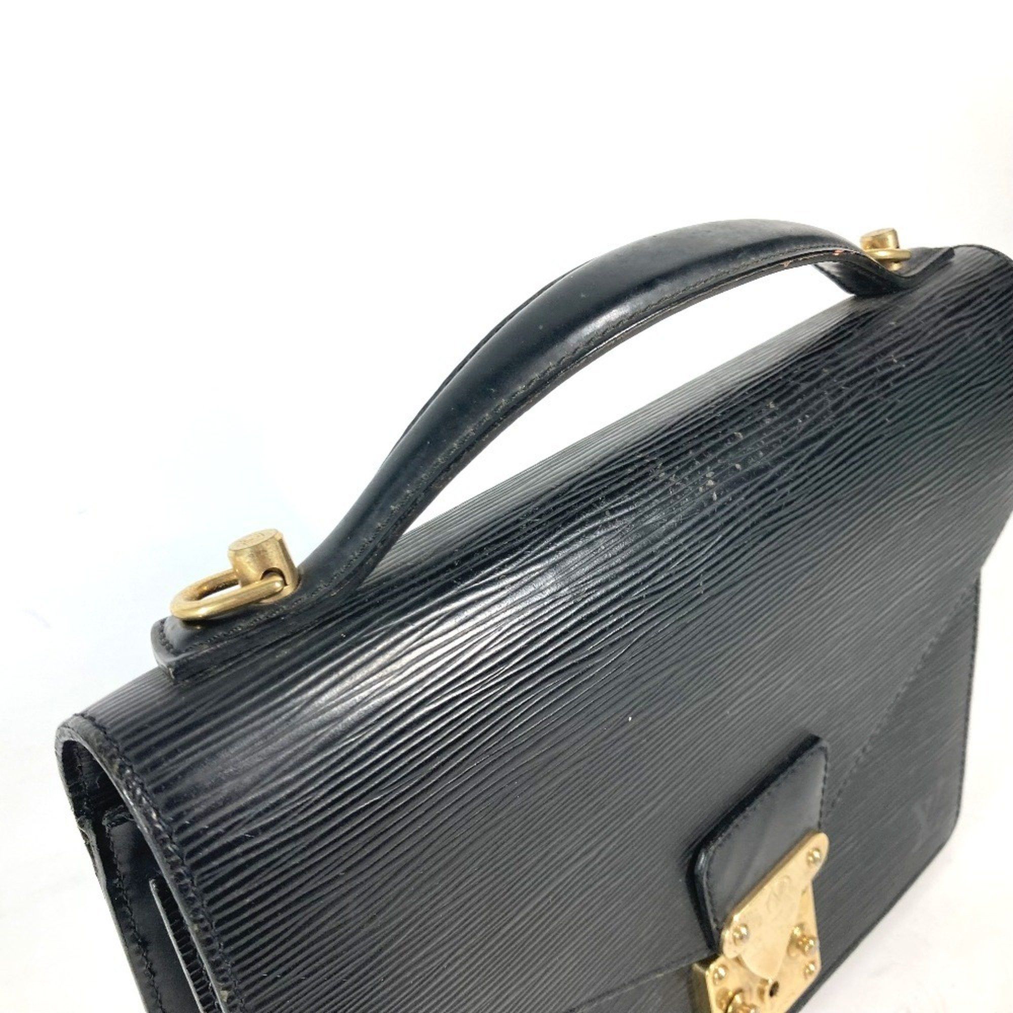Louis Vuitton LOUIS VUITTON M52122 Epi Monceau Bag Business Handbag Leather Men's Noir Black Size ONE SIZE - 7 Thumbnail