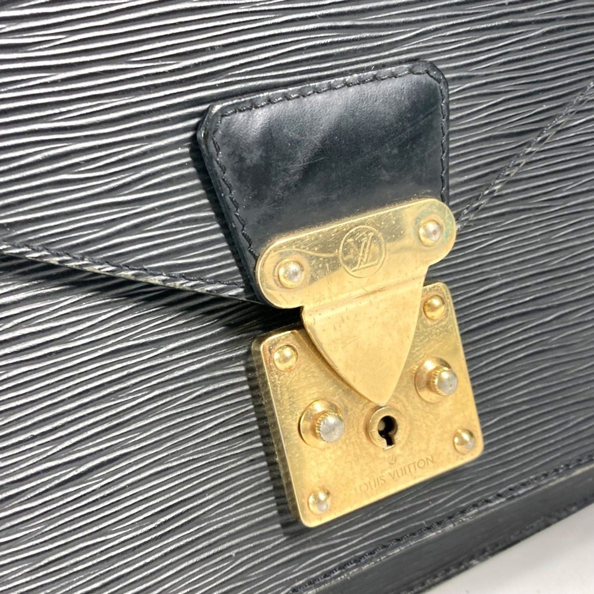 Louis Vuitton LOUIS VUITTON M52122 Epi Monceau Bag Business Handbag Leather Men's Noir Black Size ONE SIZE - 5 Thumbnail