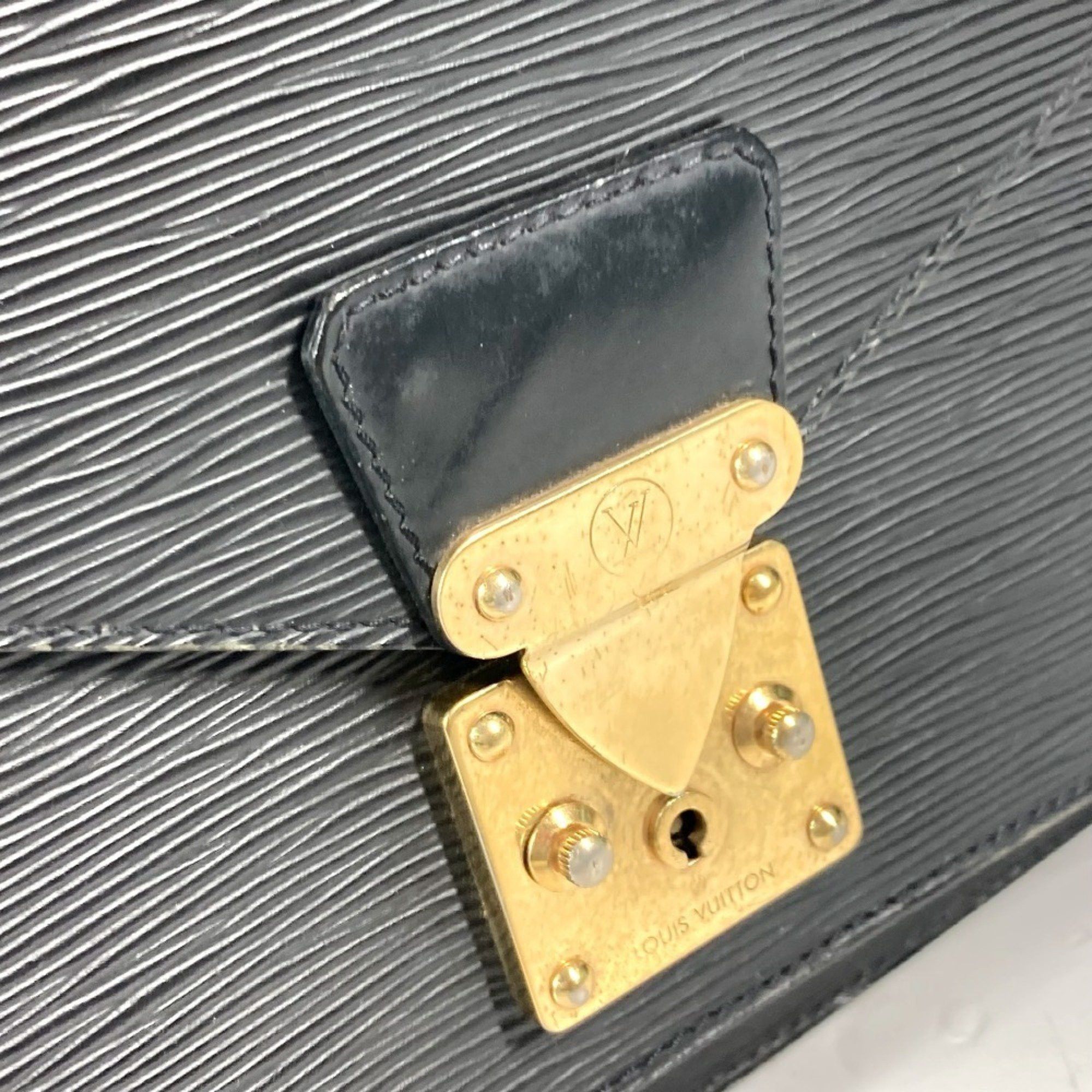 Louis Vuitton LOUIS VUITTON M52122 Epi Monceau Bag Business Handbag Leather Men's Noir Black Size ONE SIZE - 11 Thumbnail