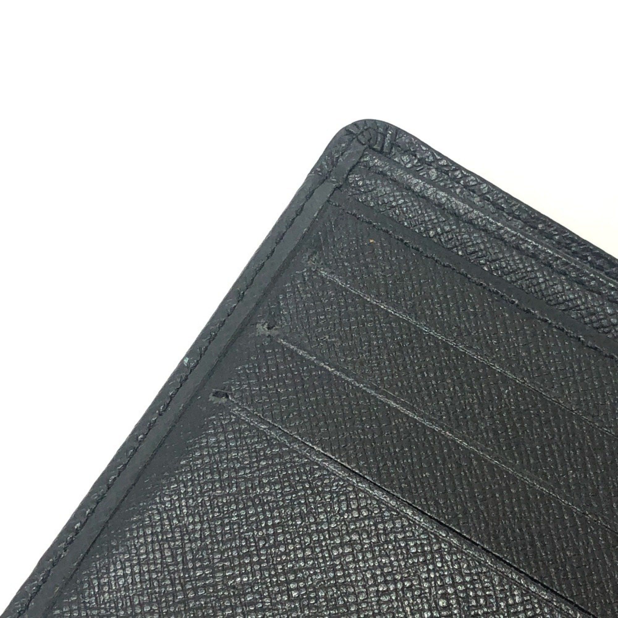 Louis Vuitton LOUIS VUITTON M30462 Porte-Vieux Carte Credit Wallet Mini Bi-fold Taiga Leather Men's Ardoise Black Size ONE SIZE - 15 Thumbnail