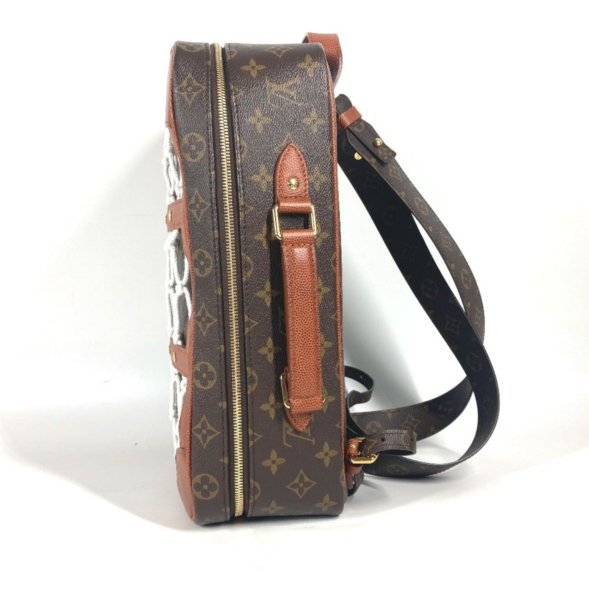 Louis Vuitton LOUIS VUITTON M45784 NBA Collaboration Shoebox Backpack Bag Rucksack Monogram Canvas Men's Brown Size ONE SIZE - 5 Thumbnail