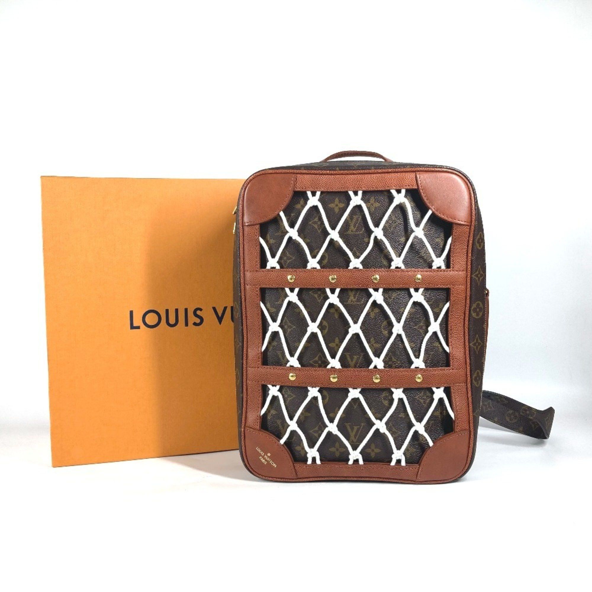 Louis Vuitton LOUIS VUITTON M45784 NBA Collaboration Shoebox Backpack Bag Rucksack Monogram Canvas Men's Brown Size ONE SIZE - 2 Thumbnail