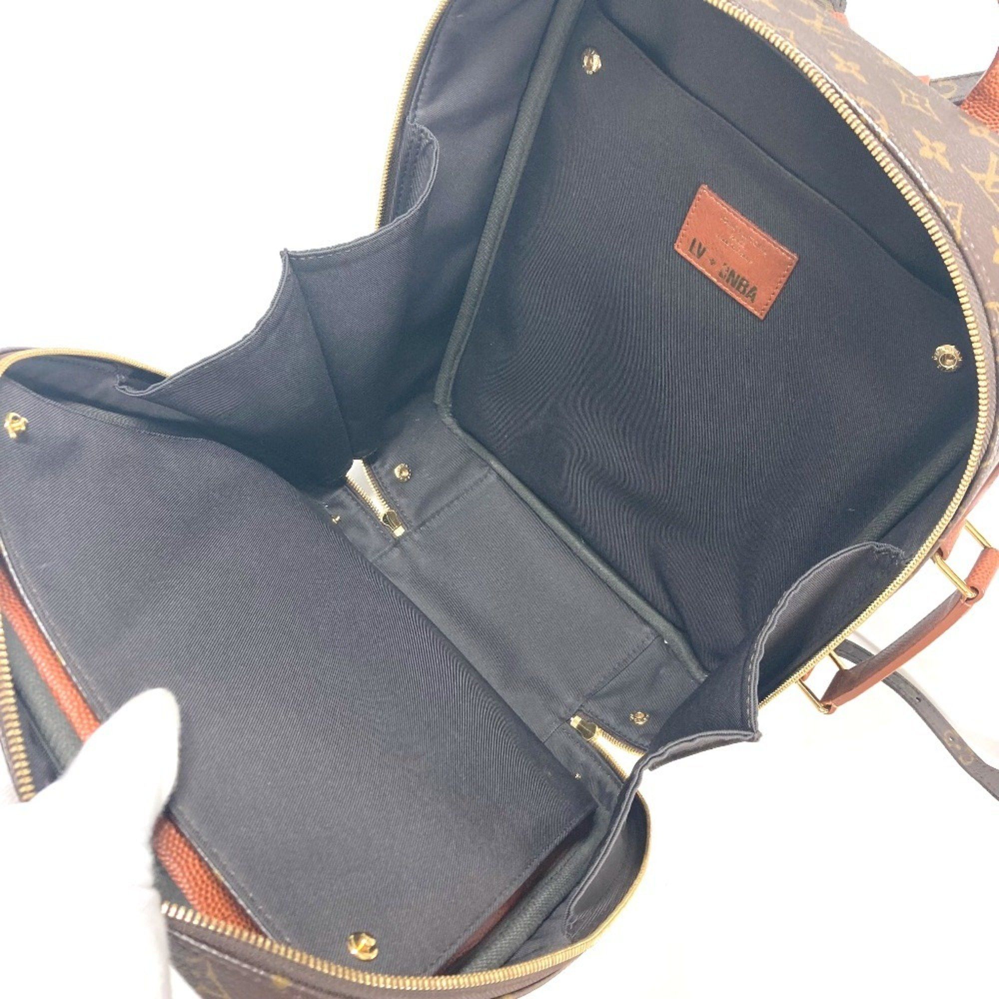 Louis Vuitton LOUIS VUITTON M45784 NBA Collaboration Shoebox Backpack Bag Rucksack Monogram Canvas Men's Brown Size ONE SIZE - 13 Thumbnail