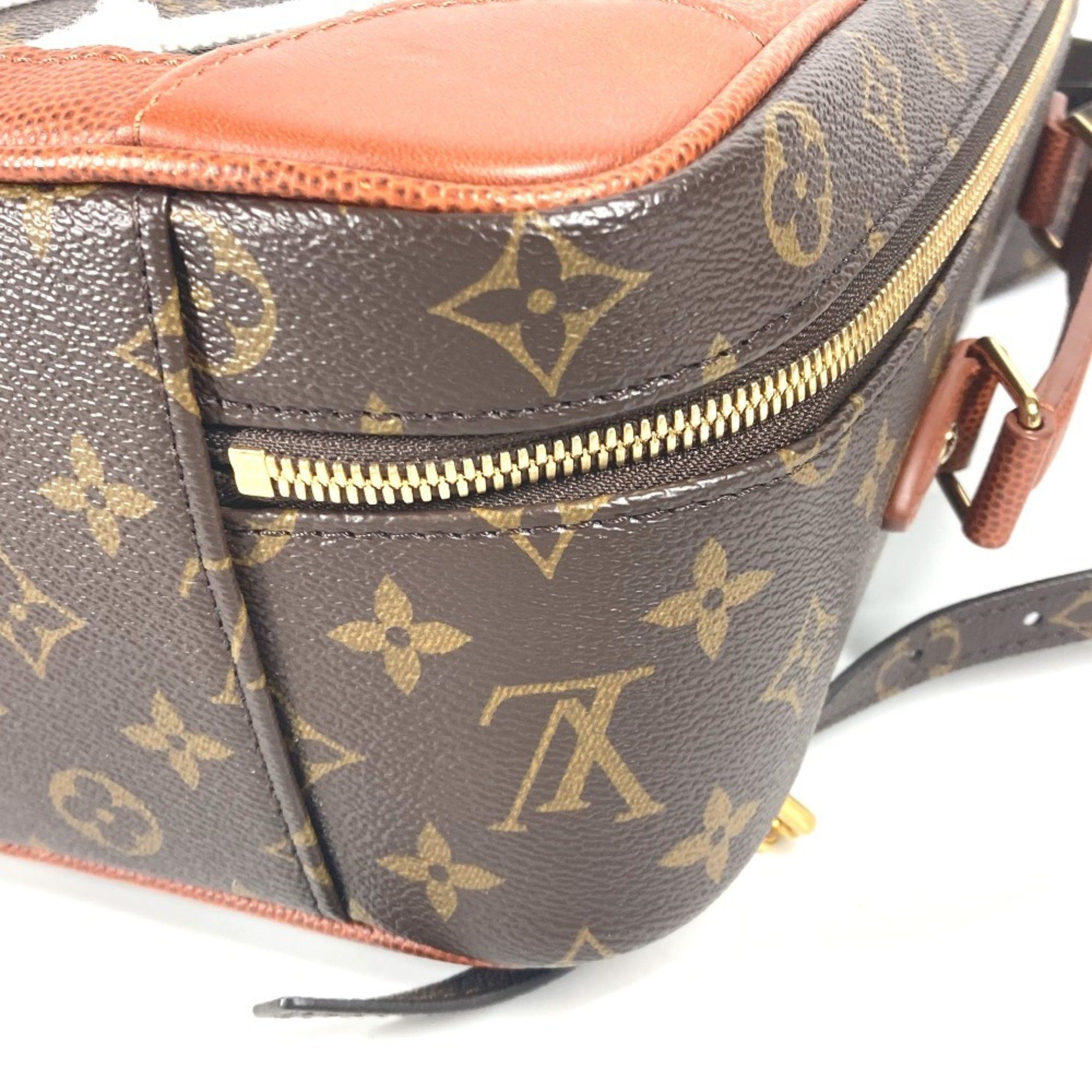 Louis Vuitton LOUIS VUITTON M45784 NBA Collaboration Shoebox Backpack Bag Rucksack Monogram Canvas Men's Brown Size ONE SIZE - 10 Thumbnail