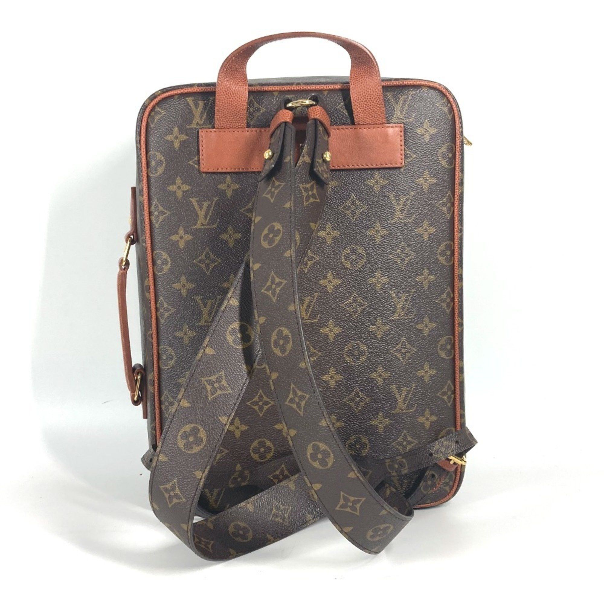 Louis Vuitton LOUIS VUITTON M45784 NBA Collaboration Shoebox Backpack Bag Rucksack Monogram Canvas Men's Brown Size ONE SIZE - 3 Thumbnail