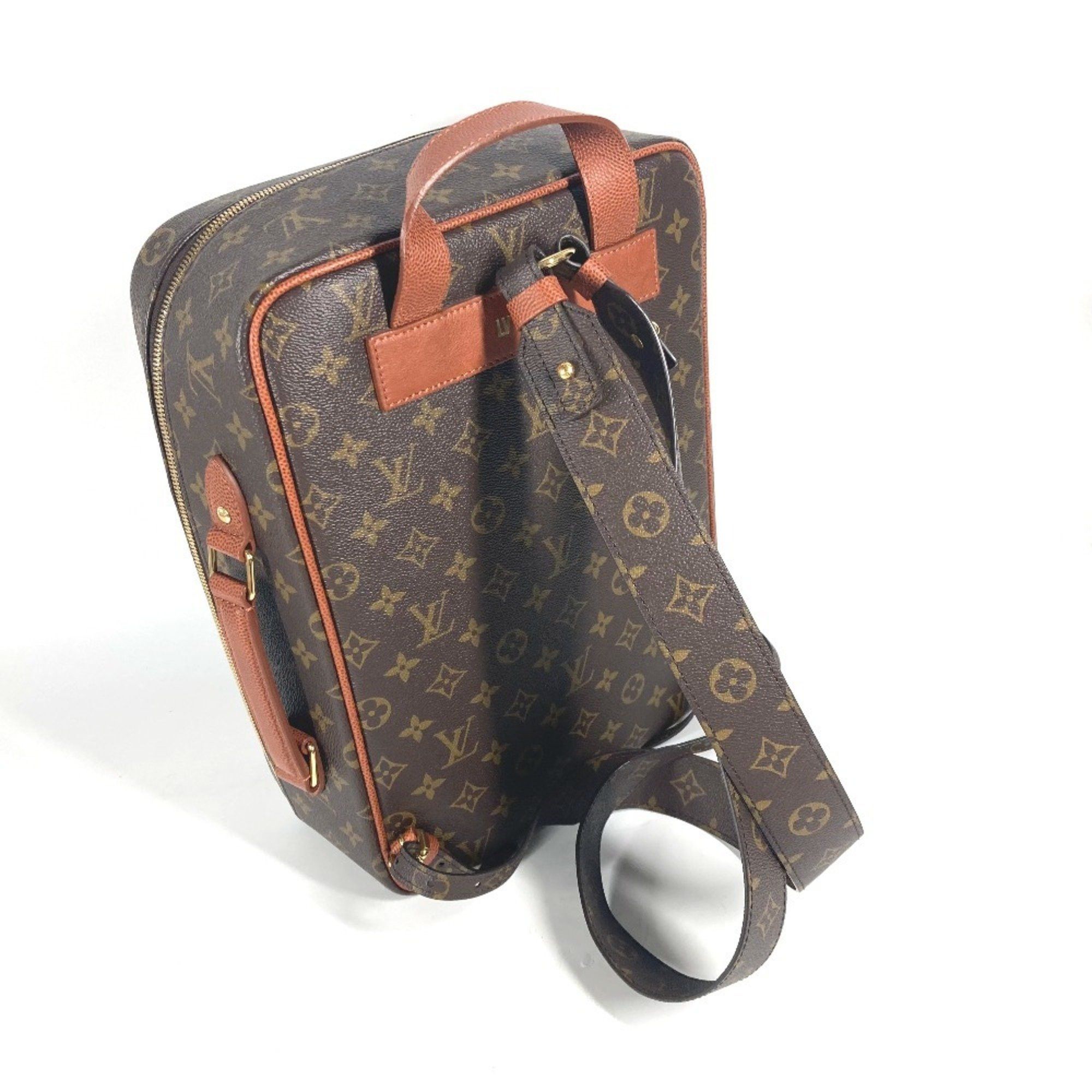 Louis Vuitton LOUIS VUITTON M45784 NBA Collaboration Shoebox Backpack Bag Rucksack Monogram Canvas Men's Brown Size ONE SIZE - 7 Thumbnail