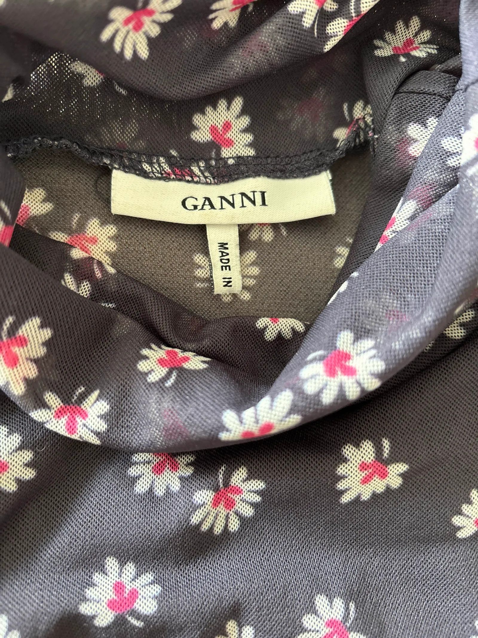 Ganni Ganni Tilden Mesh Top Size S / US 4 / IT 40 - 2 Thumbnail