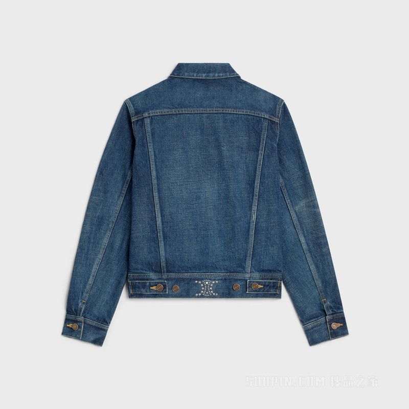 Celine Trucker jacket in clean dark union wash denim Size US M / EU 48-50 / 2 - 2 Thumbnail