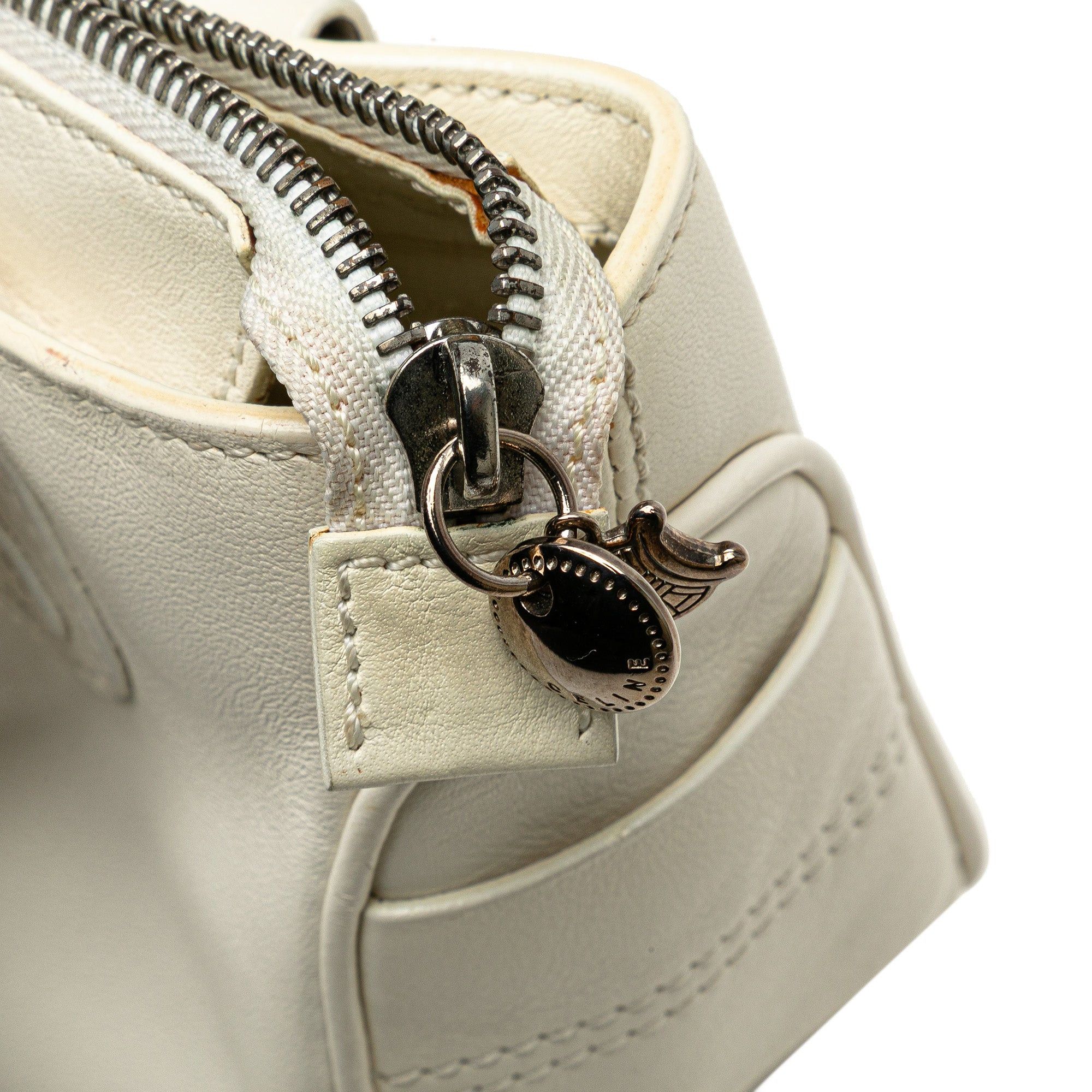 Celine Celine Mini Leather Boogie Handbag White Size ONE SIZE - 7 Thumbnail