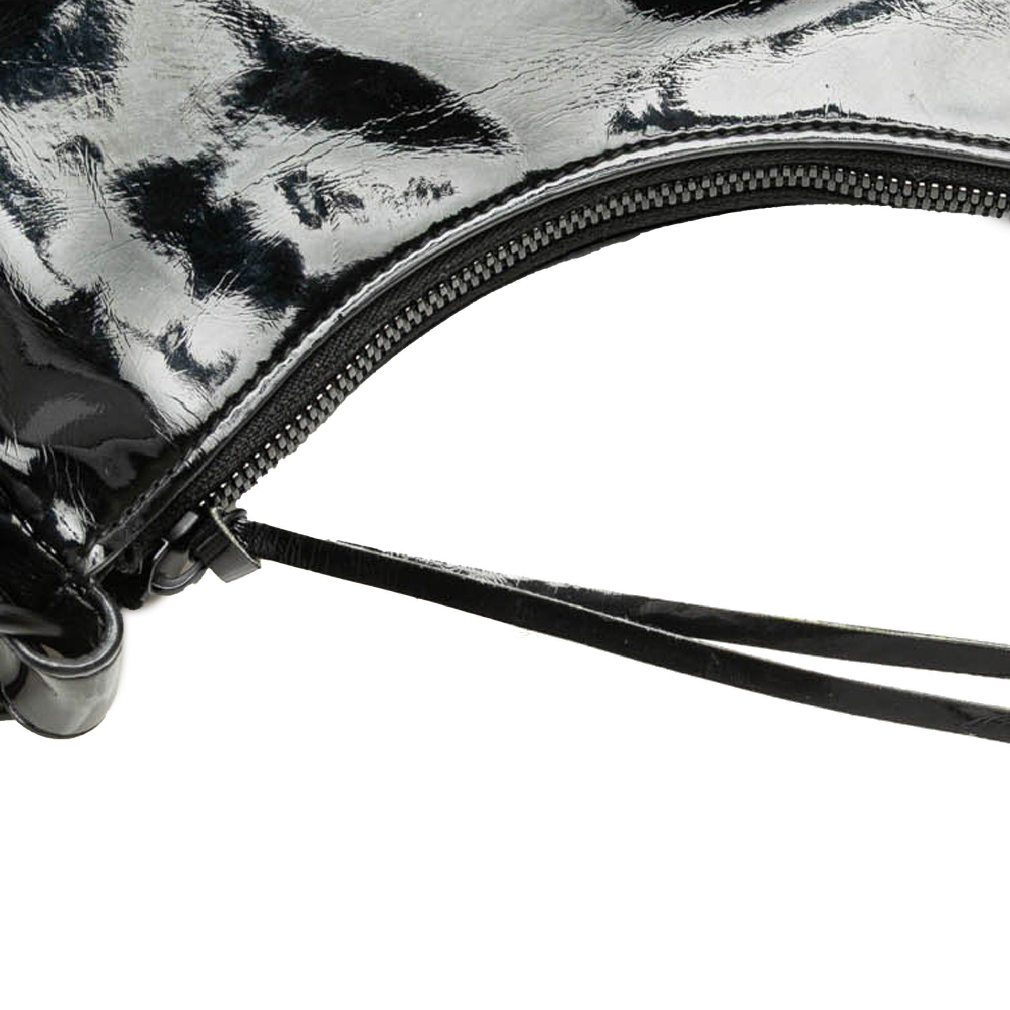 Balenciaga Balenciaga Patent Motocross Le Cagole XS Black Size ONE SIZE - 12 Thumbnail